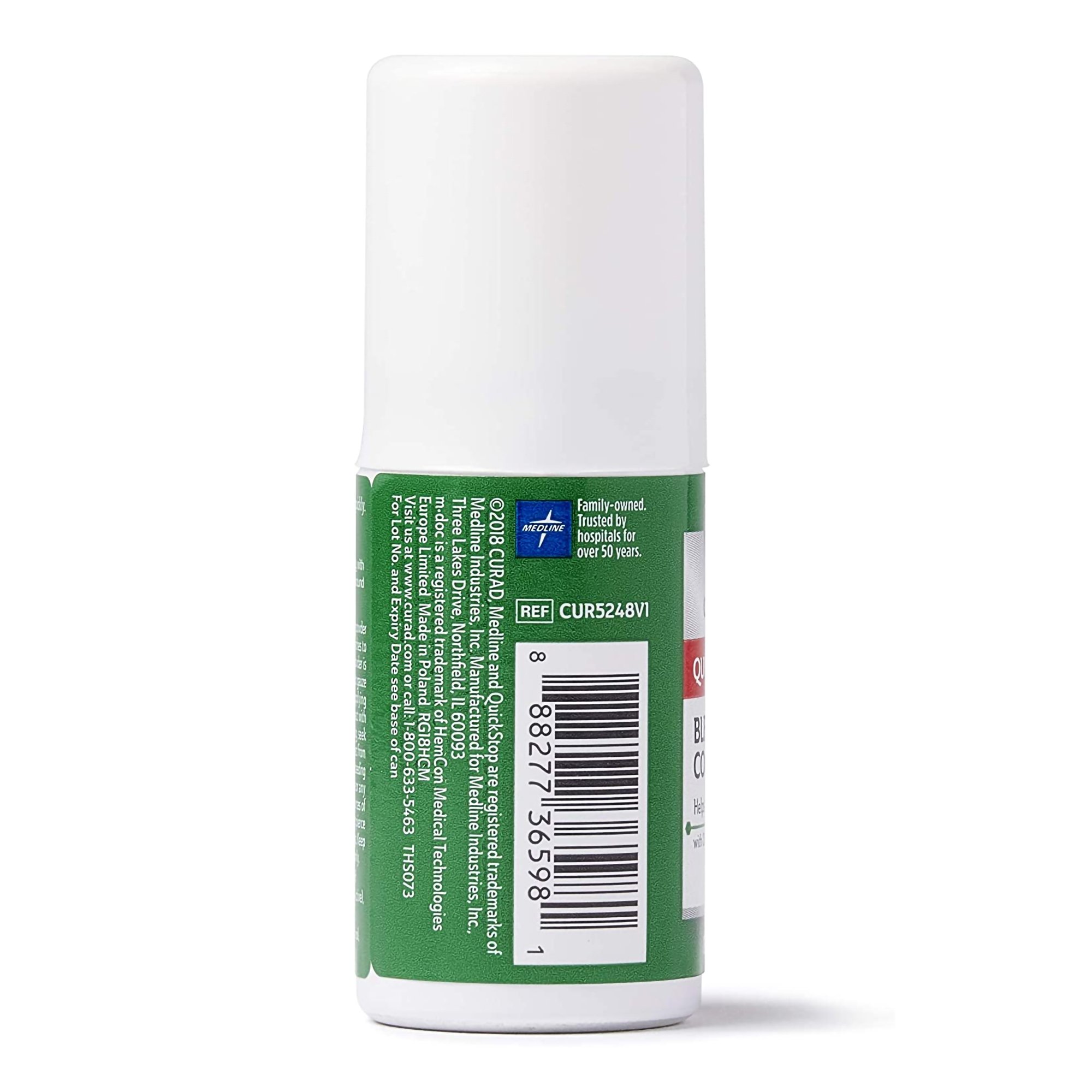 Medline 88827736598 - Curad Quick Stop! Blood Controlling Spray - 1/Each