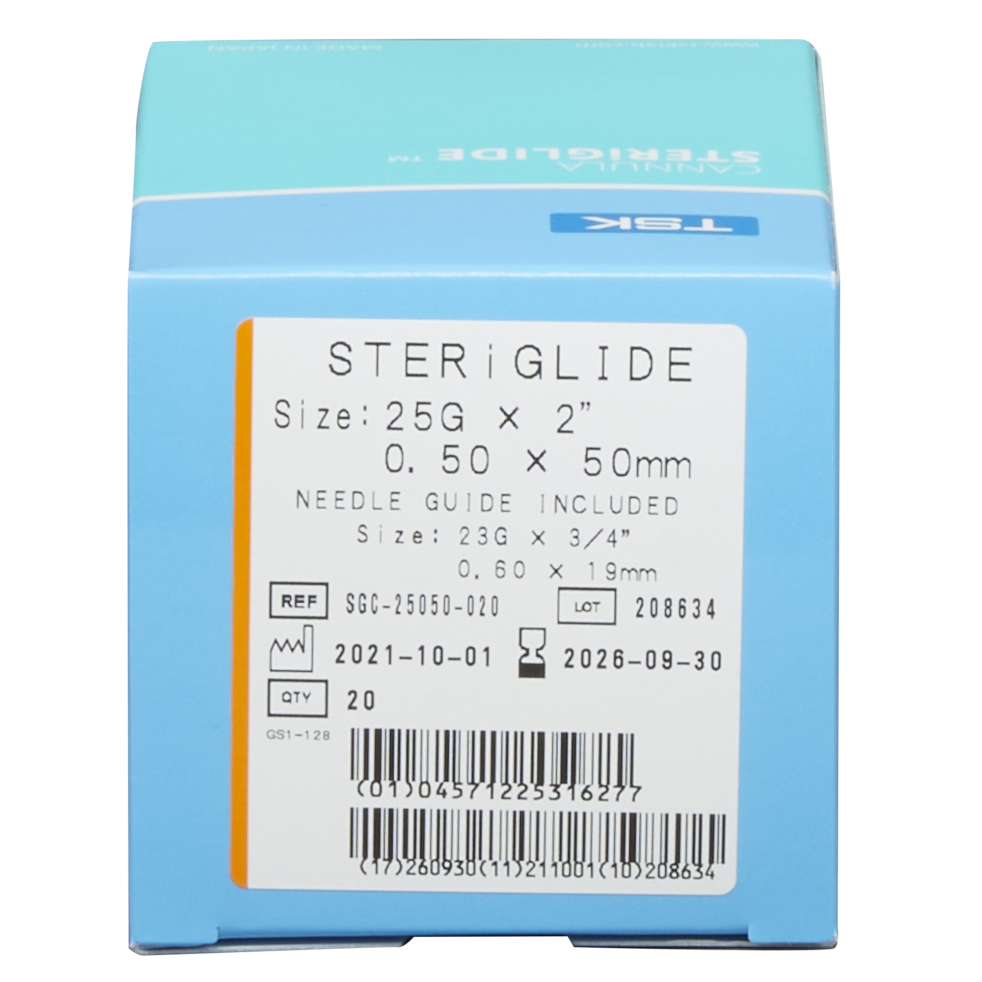 AirTite Products TSK2550SG - SteriGlide® Flexible Aesthetic Microcannula, 25 Gauge, 2 Inch - 20/Box