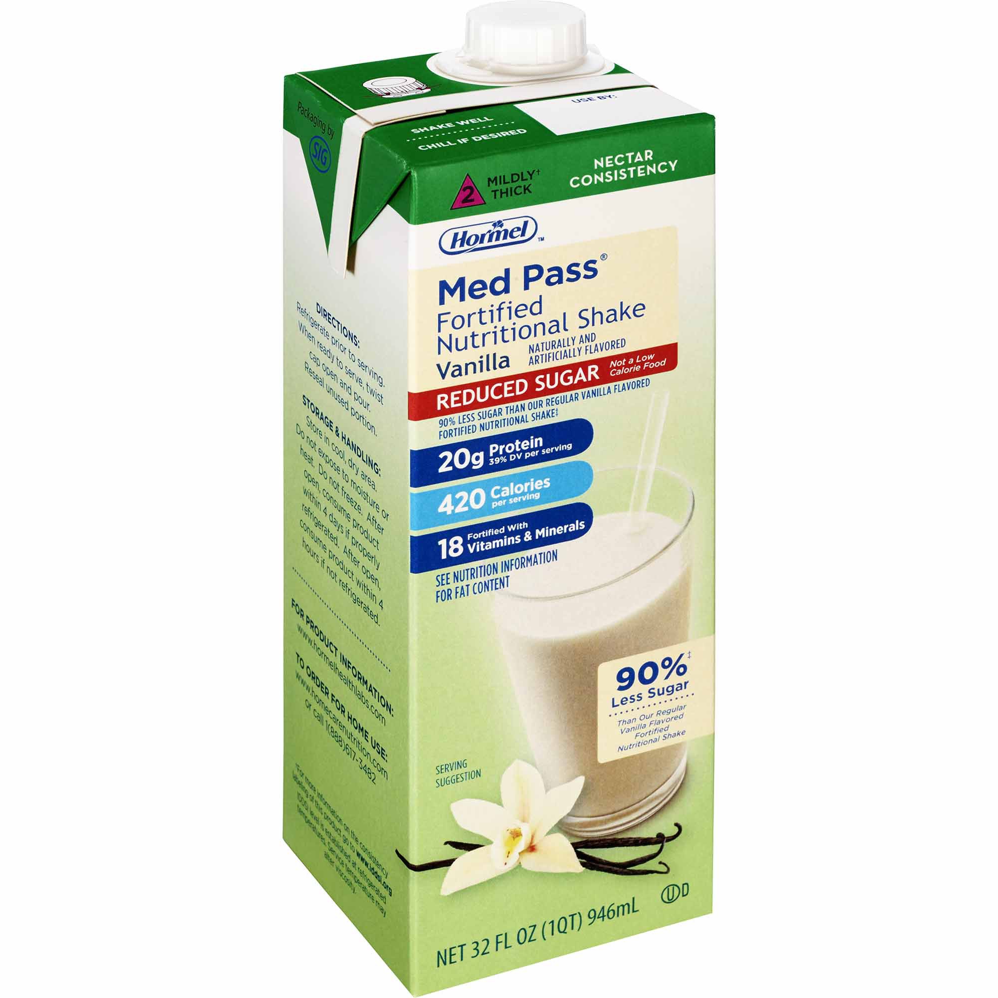 Lyons Magnus LLC - 22649 Med Pass® Reduced Sugar Vanilla Fortified Nutritional Shake