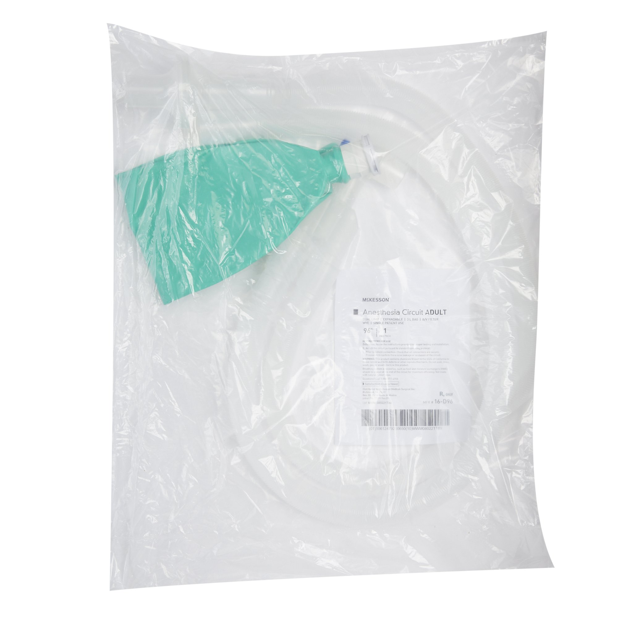 McKesson Brand 16-D96 - McKesson Anesthesia Circuit - 1/Each, 20/Case