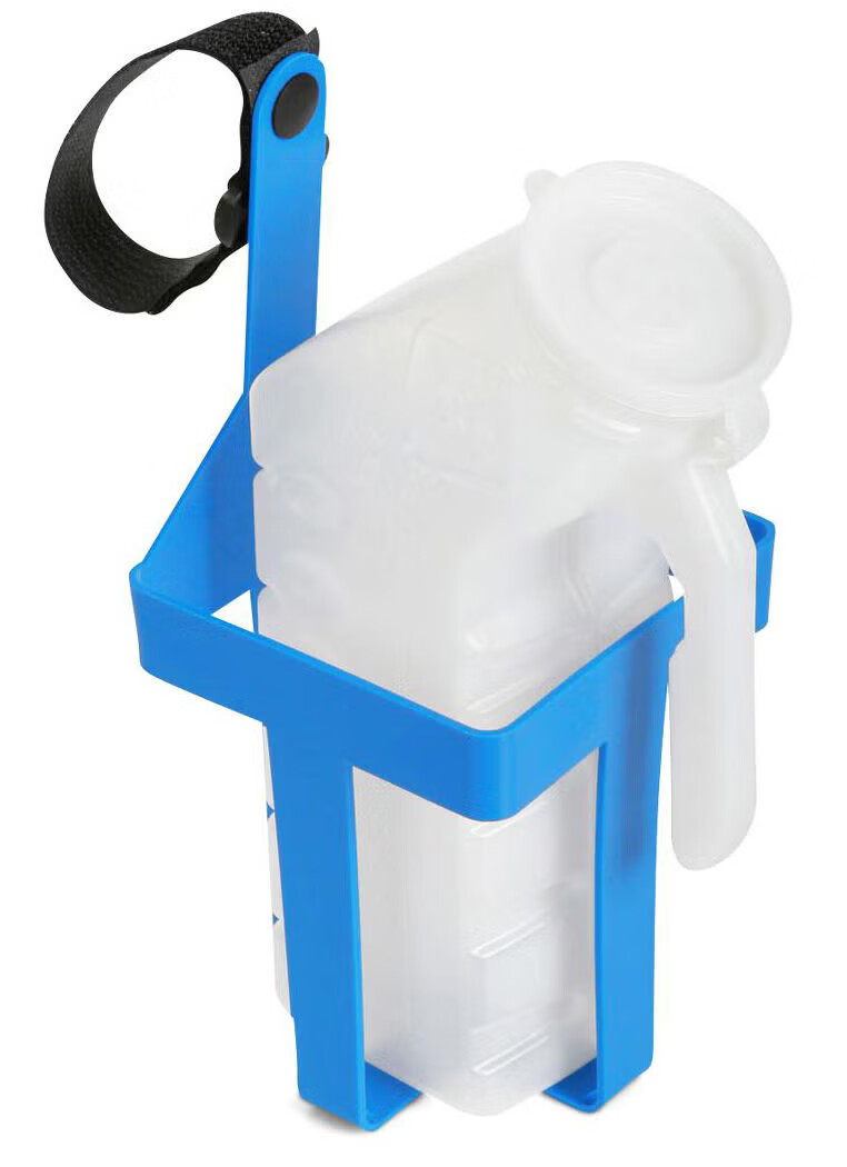 Medline - PGA101 Urinal Holder PLG Hook and Loop Straps, Plastic, Blue For Most Standard Male Urinals