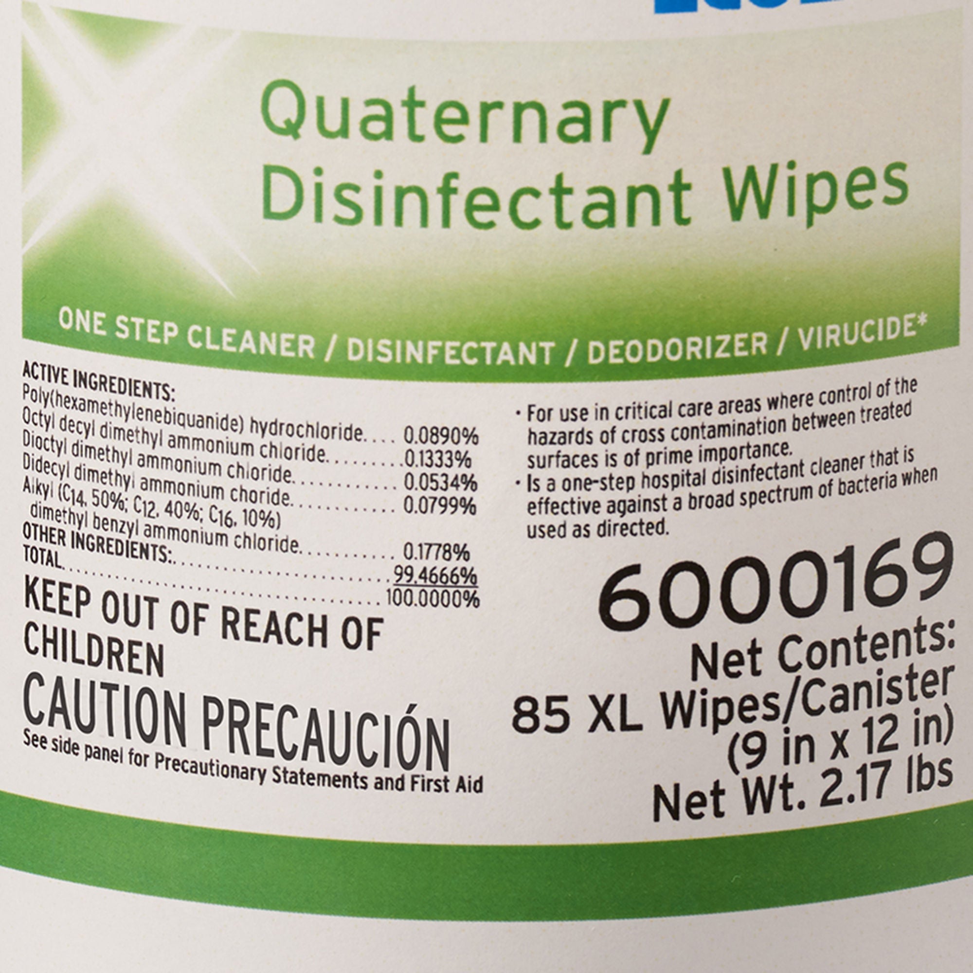 Ecolab - 6000169 Surface Disinfectant Ecolab® Premoistened Manual Pull Wipe 85 Count Canister Scented NonSterile
