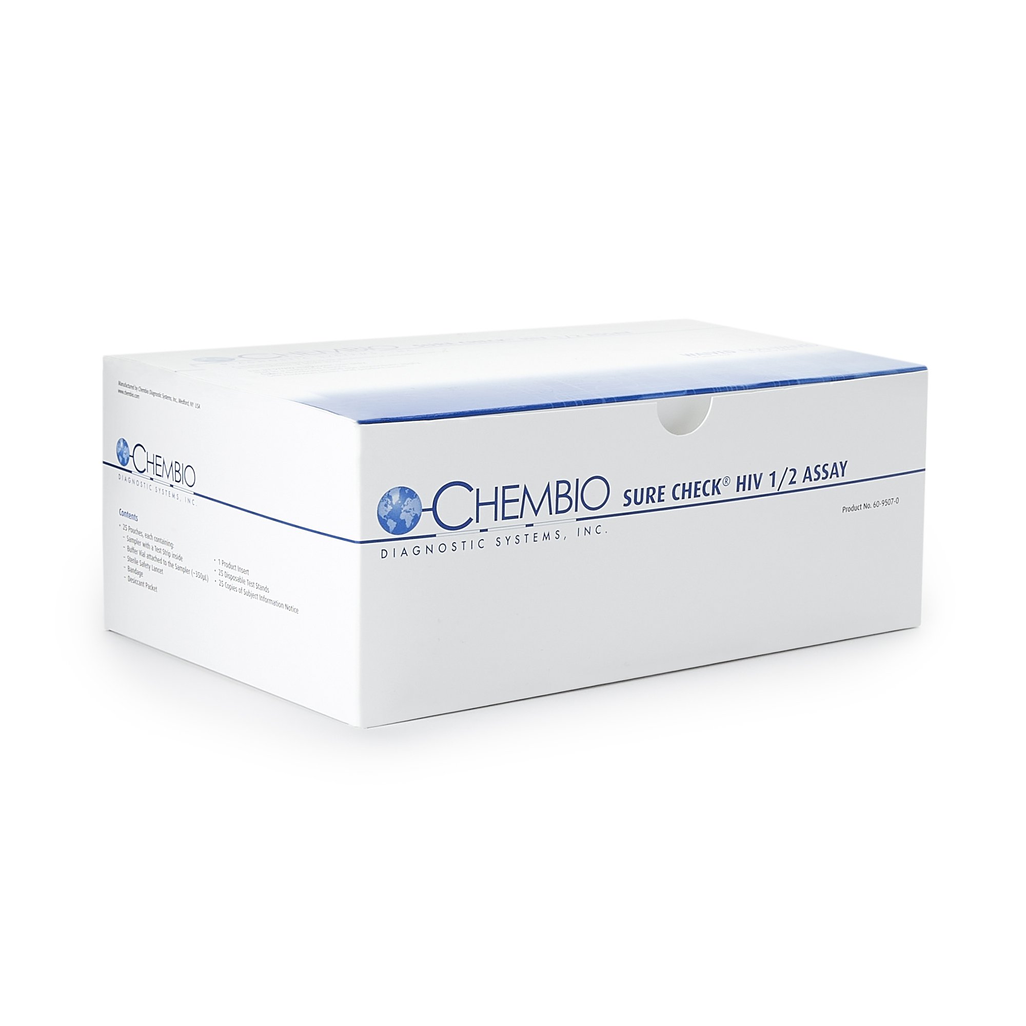 Chembio Diagnostic 60-9507-0 - Sure Check® HIV-1/2 Antibody Sexual Health Test Kit - 1/Kit