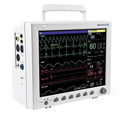 EdanUSA & MDPro - IM8-G2 Patient Monitor with CO2 Edan® iM8 Series Monitoring CO2, ECG, NIBP, Respiratory, SpO2, Temperature AC Power / Battery Operated