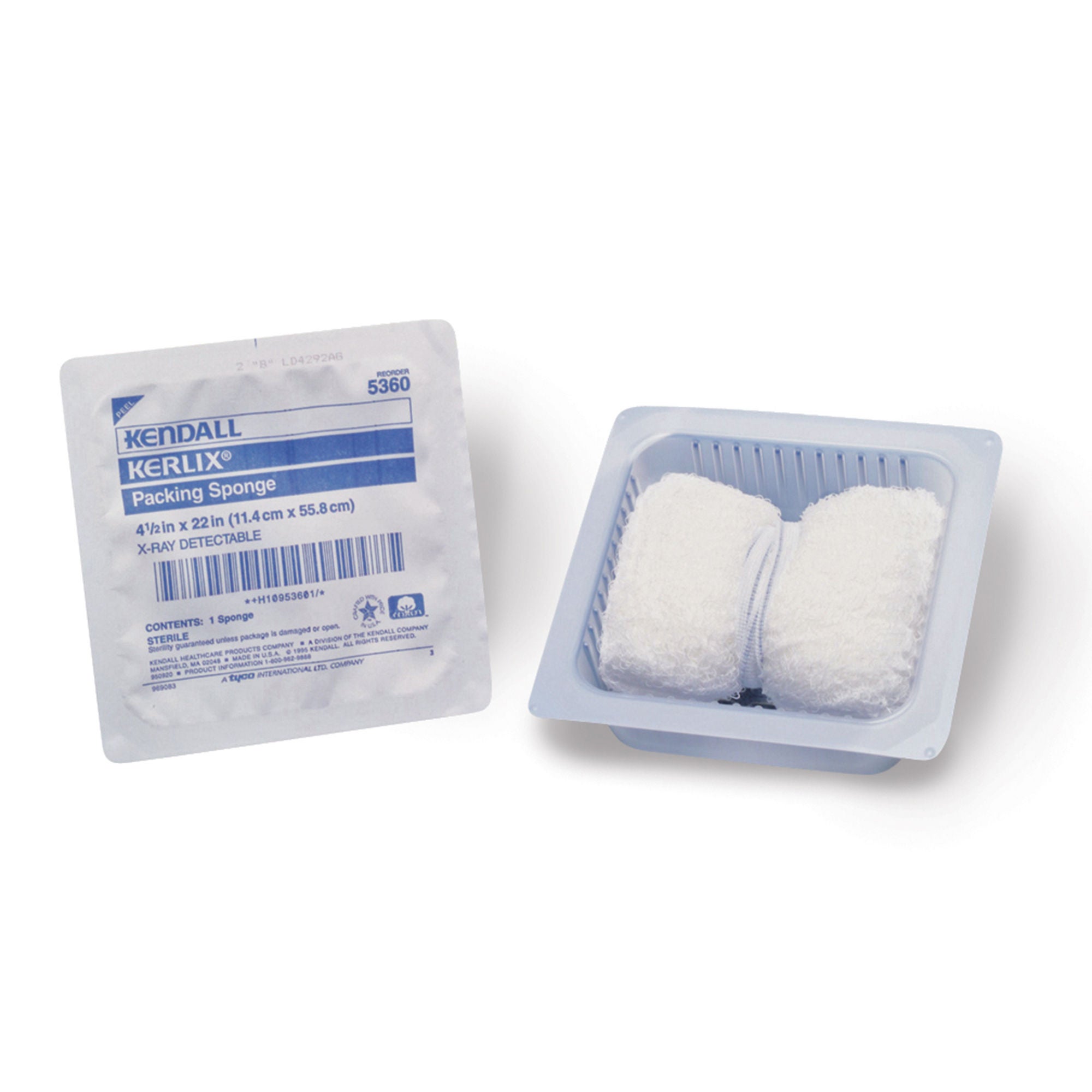 Cardinal - 5360- Wound Packing Strip Kerlix™ Non-Impregnated 4-1/2 X 22 Inch Sterile X-Ray Detectable