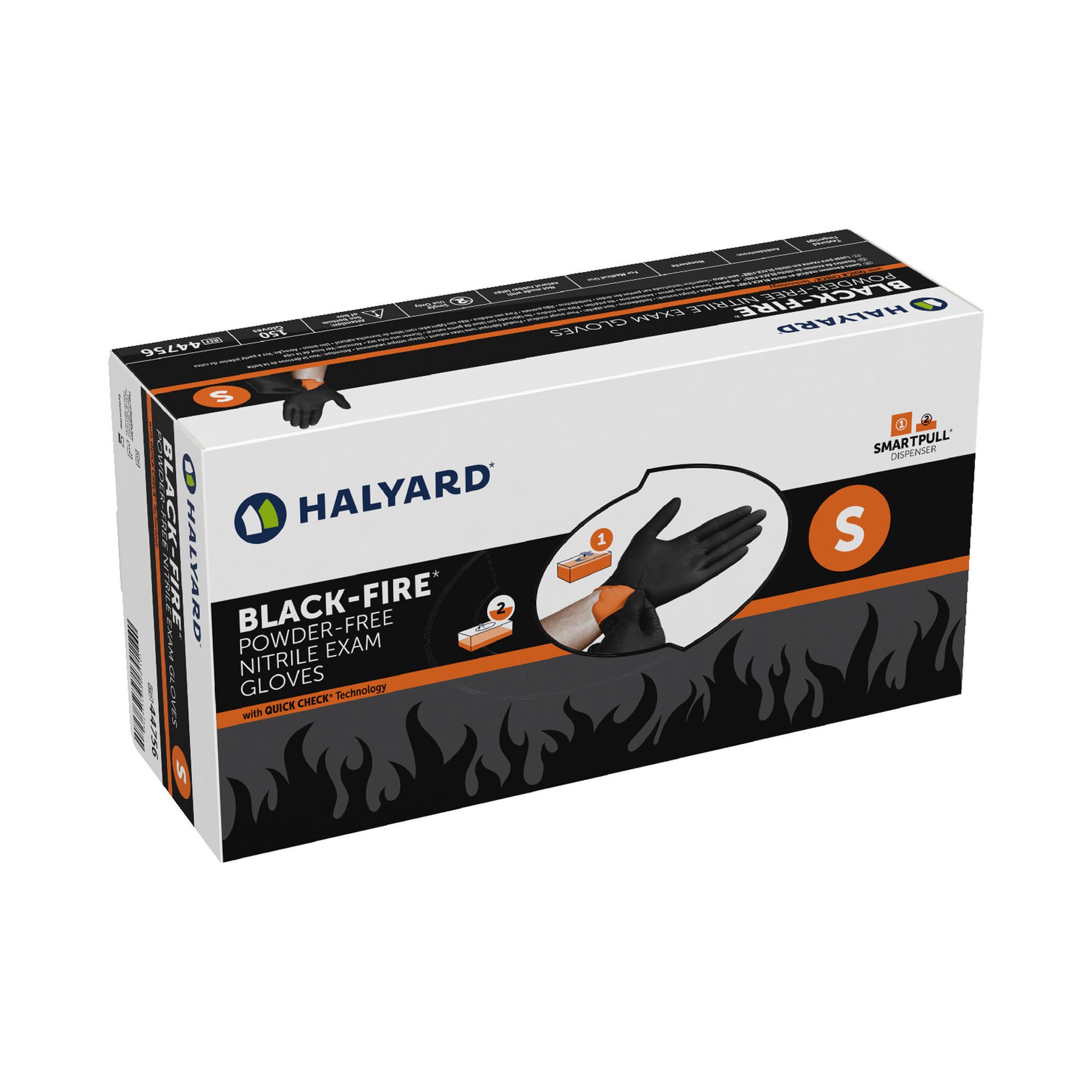 Black-Fire Exam Glove 44756 by O&M Halyard