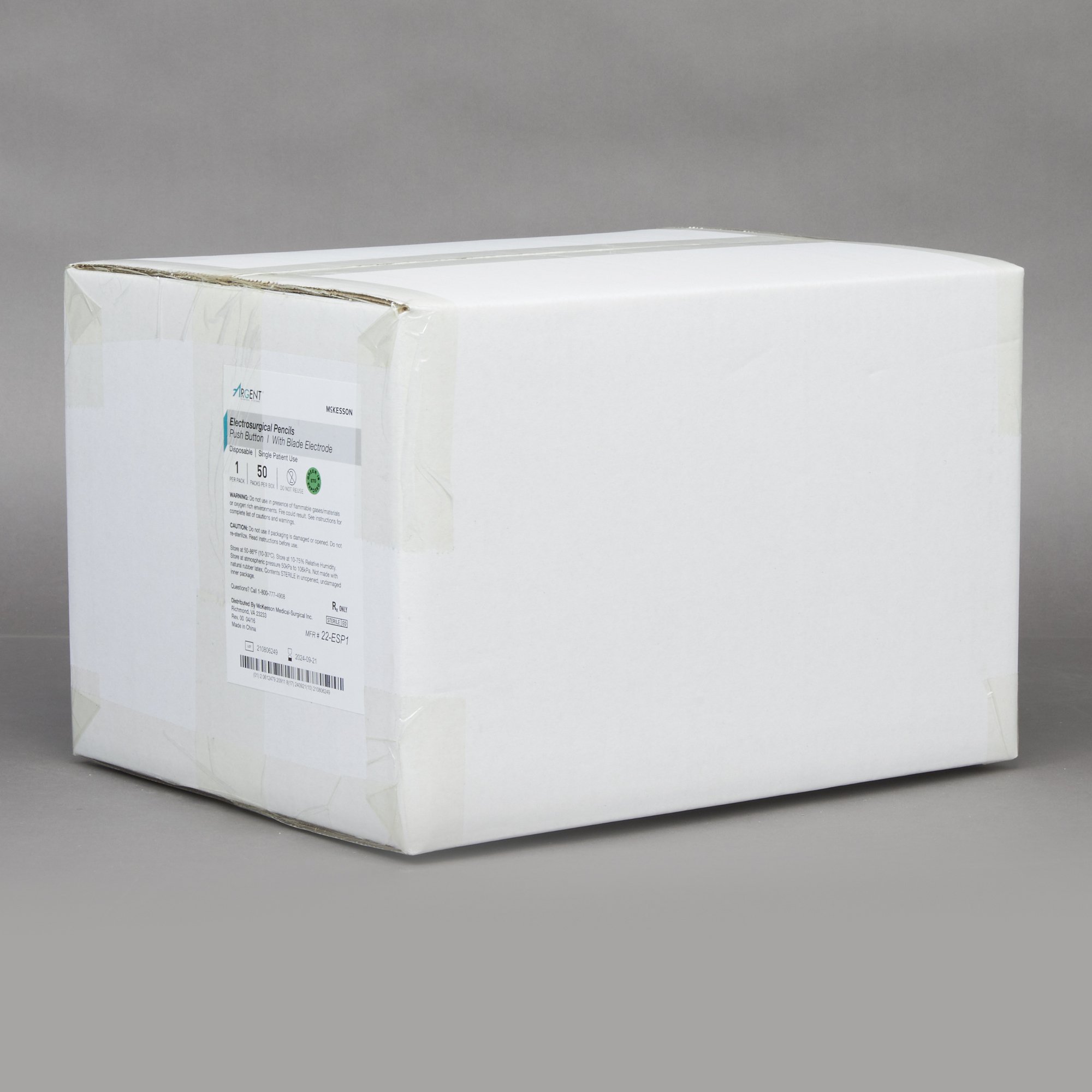 McKesson Brand 22-ESP1 - McKesson Argent™ Electrosurgical Pencil - 1/Each, 50/Box