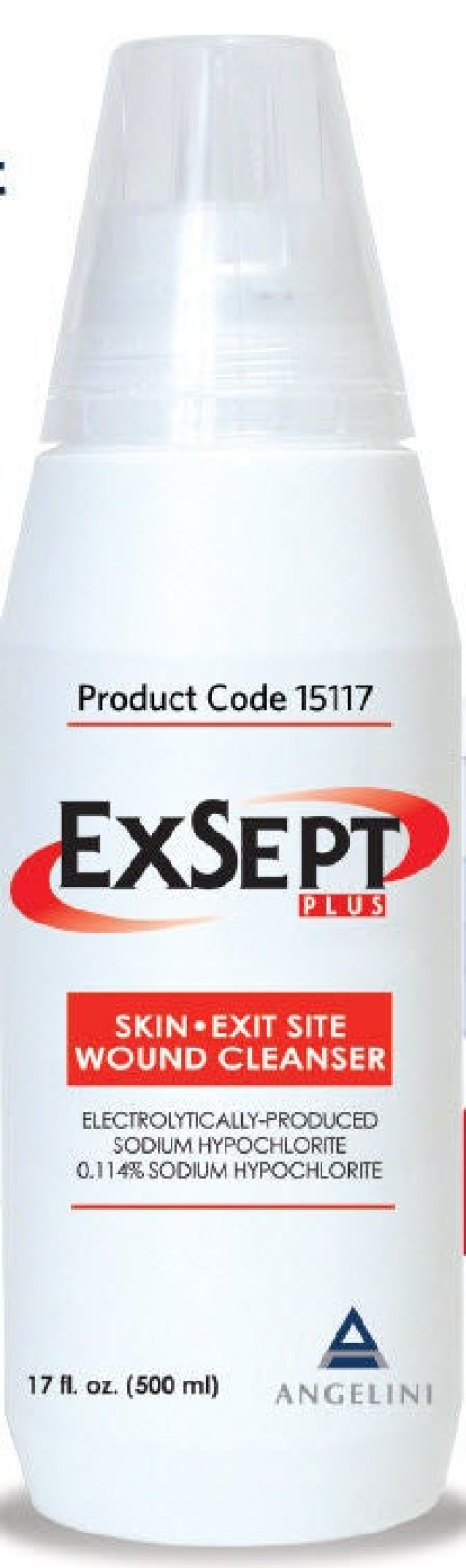 Angelini Pharma Inc - 15117 Wound Cleanser ExSept Plus® 500 mL Pump Bottle NonSterile Antimicrobial