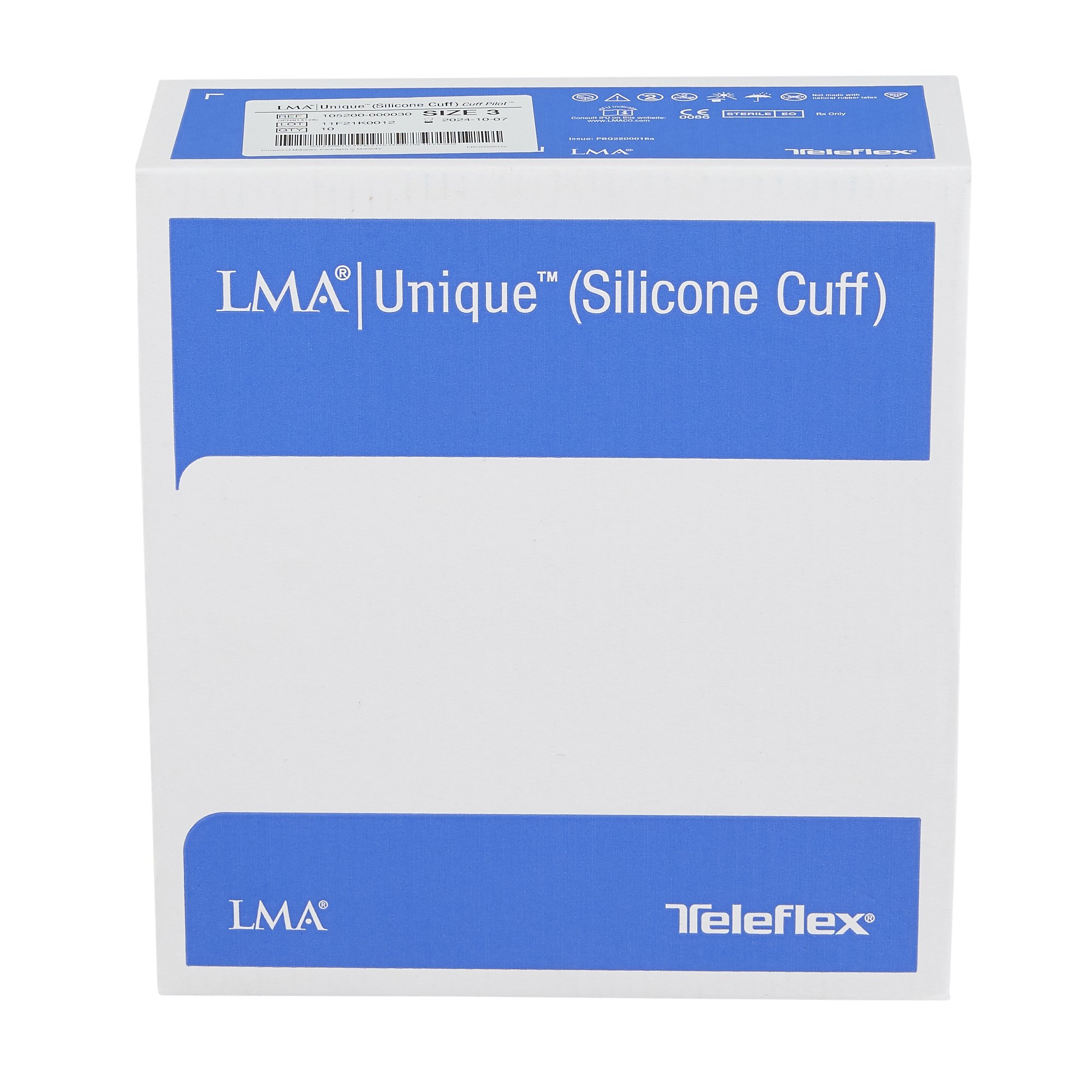 LMA Unique (Silicone Cuff) Straight Laryngeal Mask 105200-000030 by Teleflex