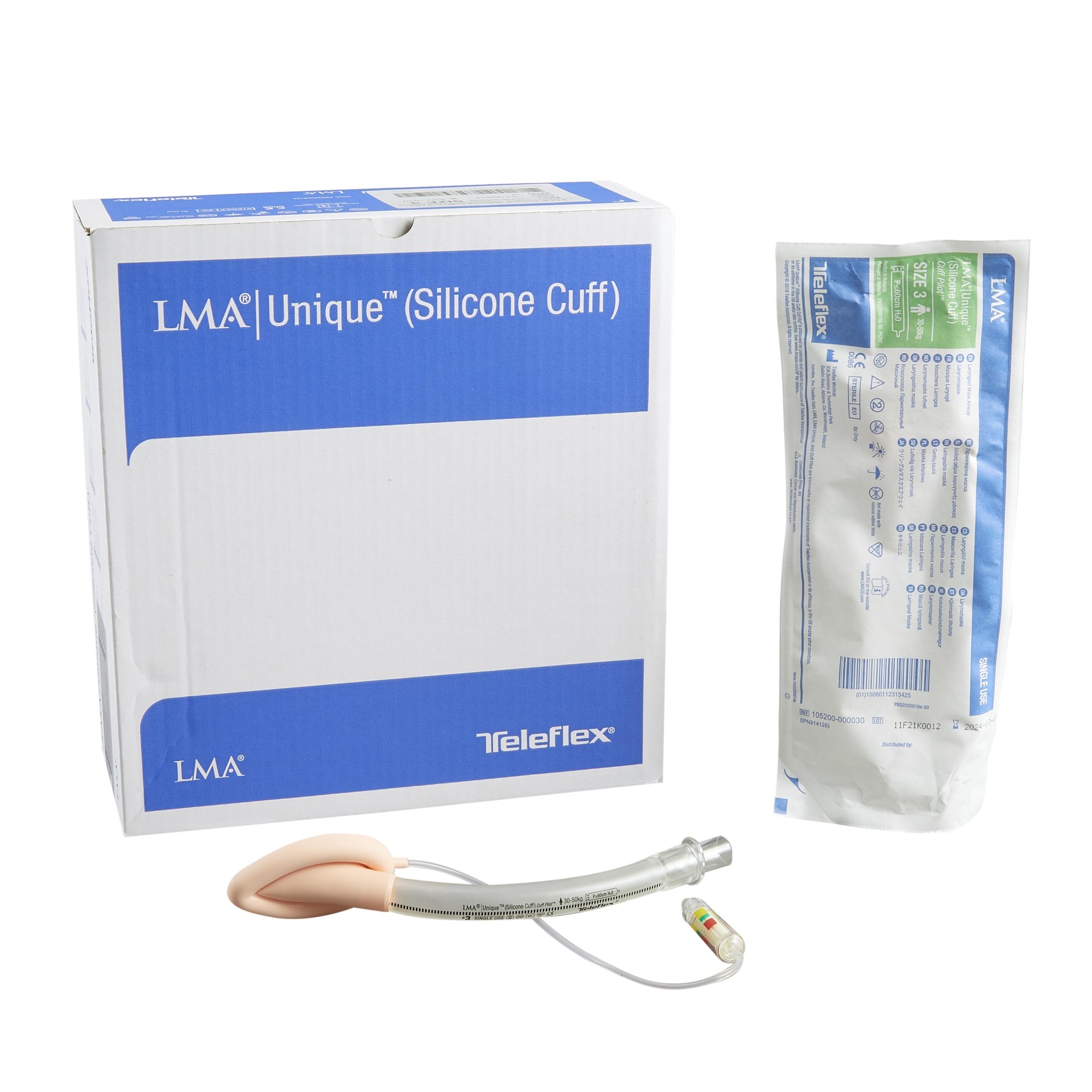 LMA Unique (Silicone Cuff) Straight Laryngeal Mask 105200-000030 by Teleflex