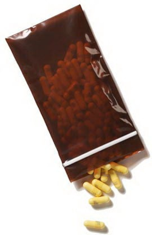 Minigrip - MGUV3P0305 Reclosable UV Protection Bag Lab Guard® 3 X 5 Inch Polyethylene Amber Zipper Closure