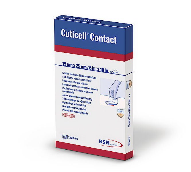 BSN Medical - 7268001 Wound Contact Layer Dressing Cuticell® Contact® 3 X 4 Inch Sterile