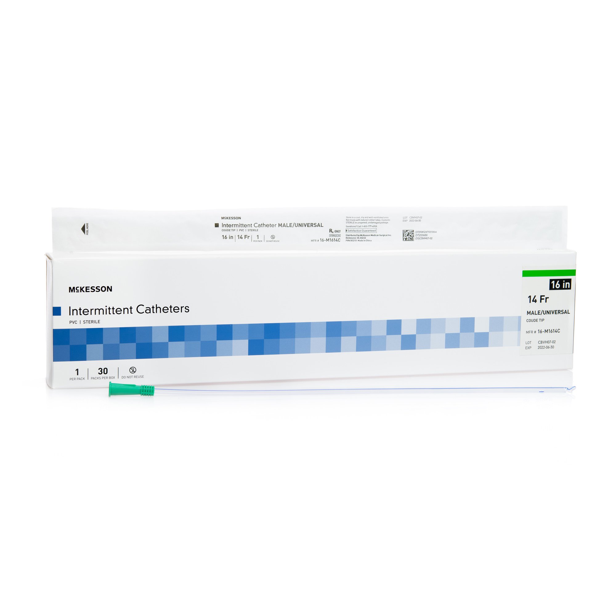 McKesson Brand - 16-M1614C McKesson Male Urethral Catheter