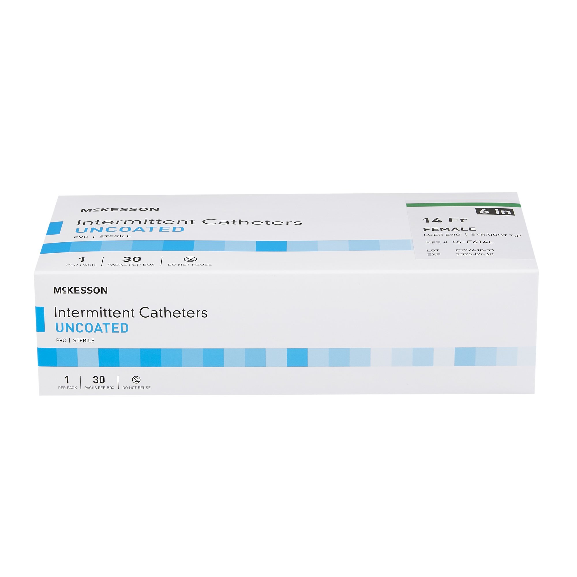 McKesson Brand 16-F614L - McKesson Female Urethral Catheter, 14 Fr, Luer Tip - 1/Each, 30/Box, 300/Case