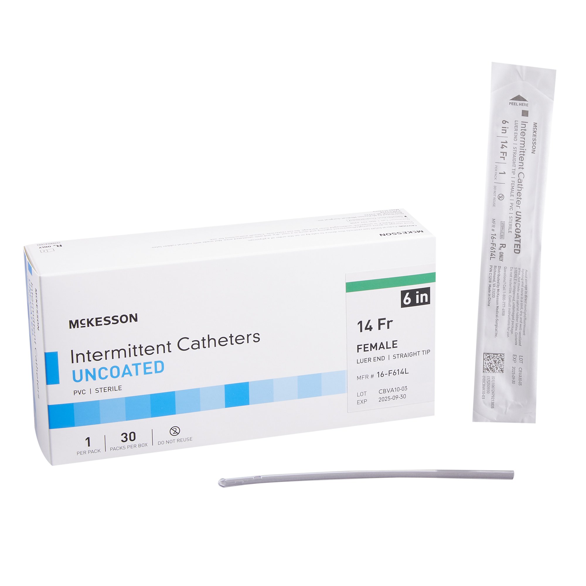 McKesson Brand - 16-F614L McKesson Female Urethral Catheter