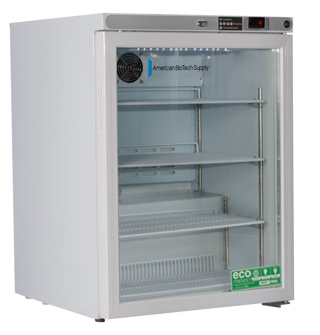 Horizon Scientific Inc - ABT-HC-UCFS-0504G Undercounter Refrigerator ABS® Laboratory Use 5.2 cu.ft. 1 Swing Glass Door Cycle Defrost