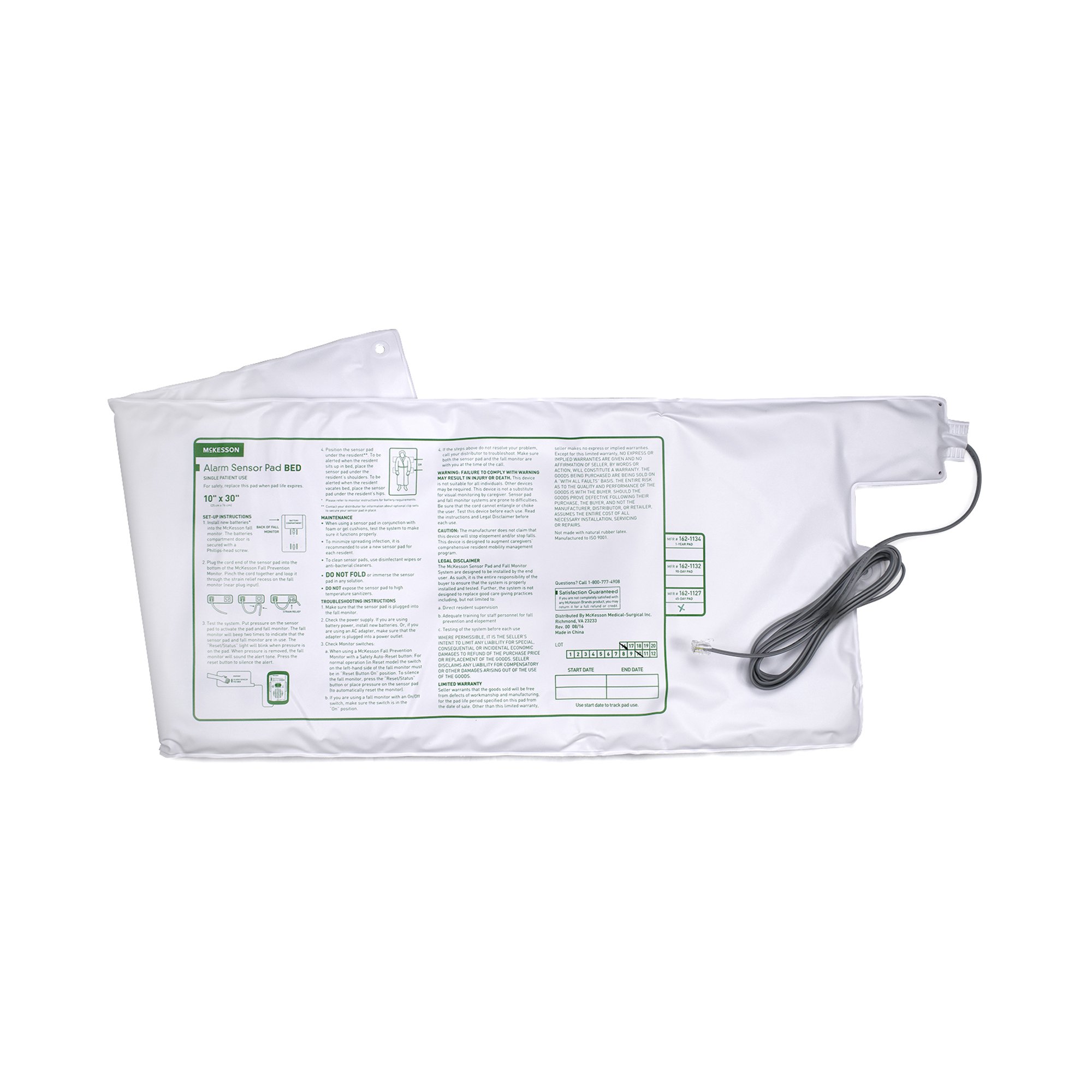 McKesson Brand - 162-1127 McKesson Bed Alarm Sensor Pad