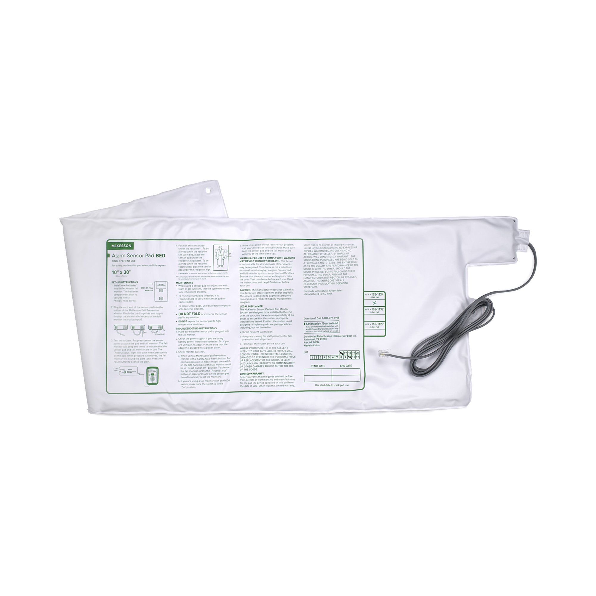 McKesson Brand - 162-1134 McKesson Bed Alarm Sensor Pad