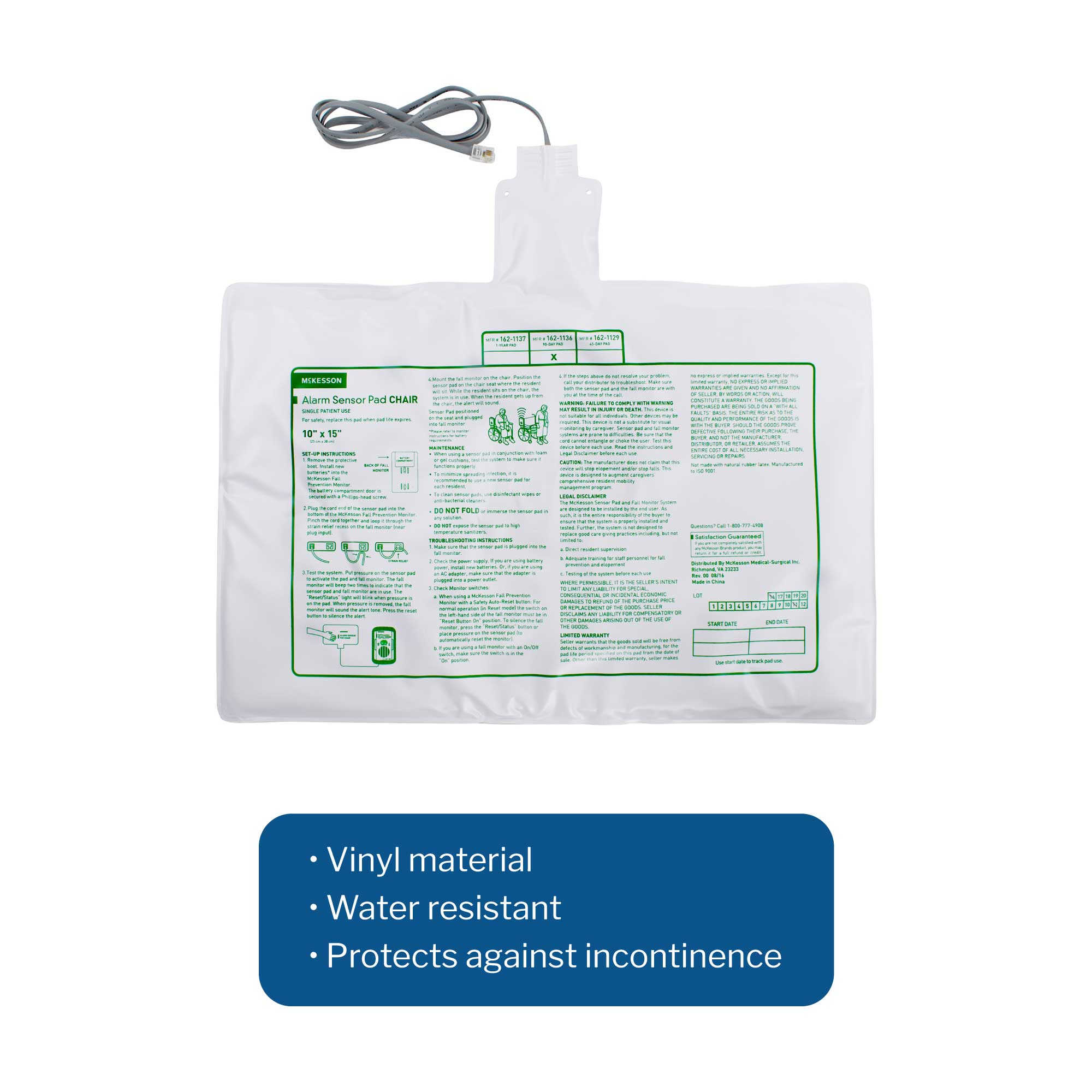 McKesson Brand Chair Sensor Pad 162-1136 by McKesson Brand