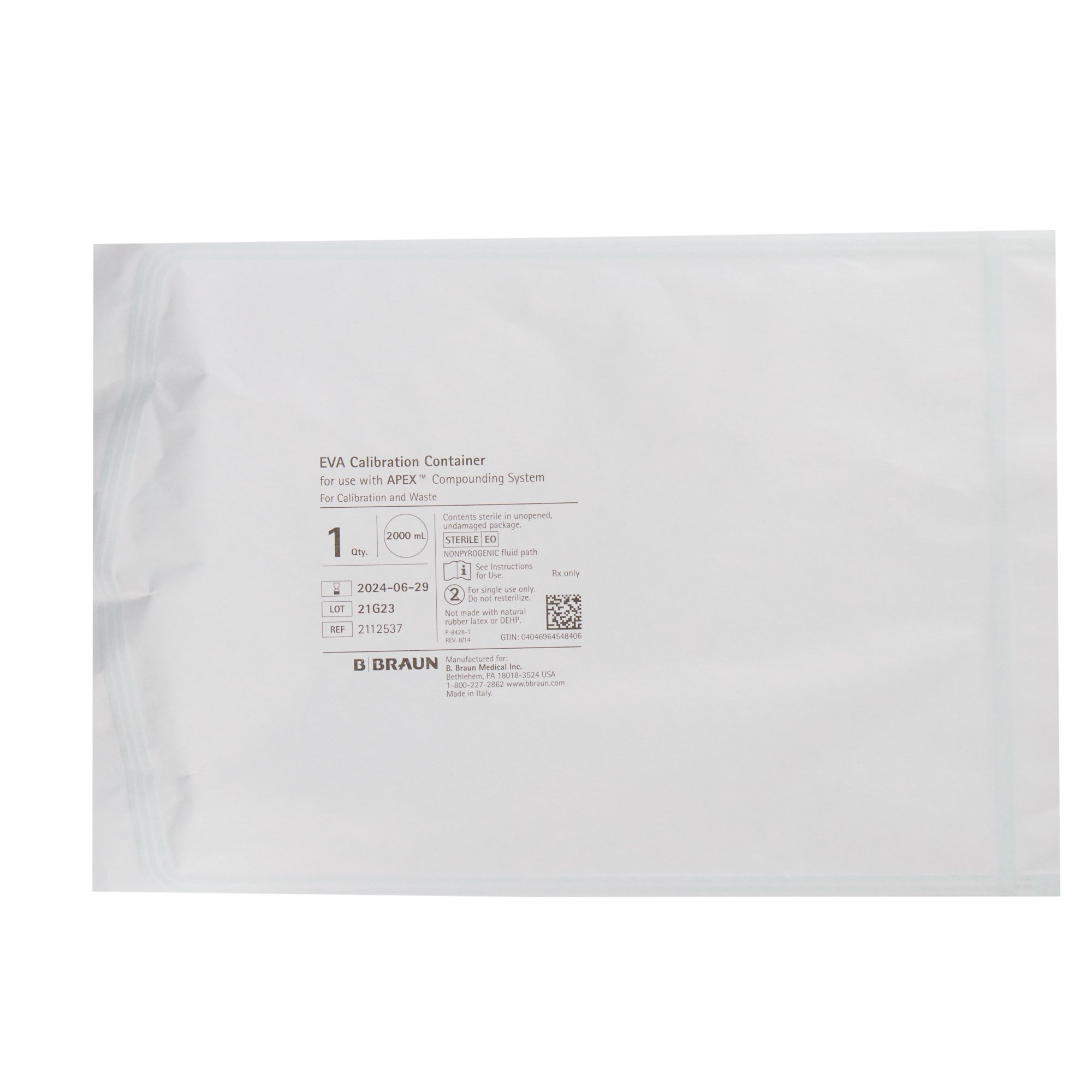 Apex Calibration Bag 2112537 by B. Braun