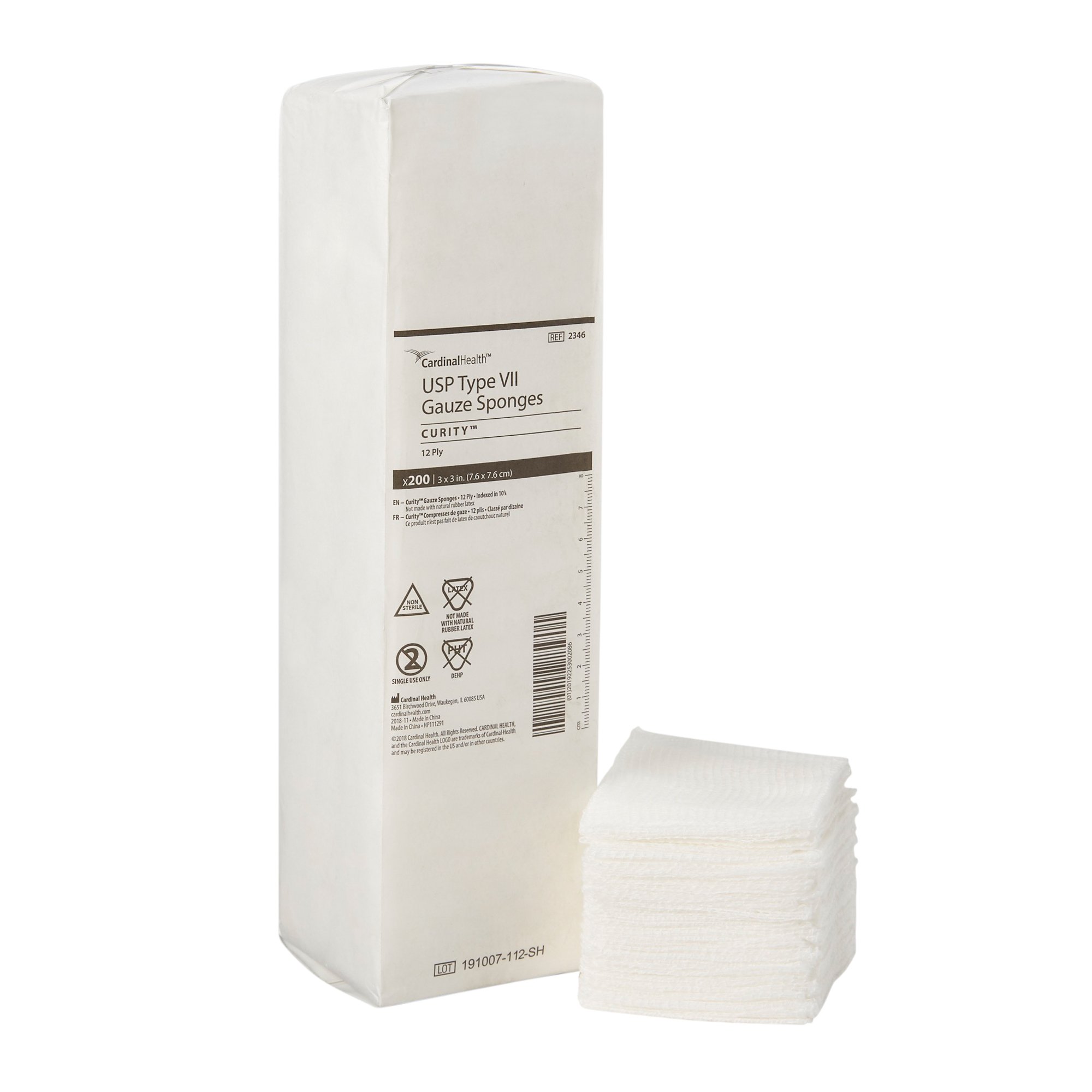 Cardinal - 2346 Curity™ USP Type VII Gauze Sponge