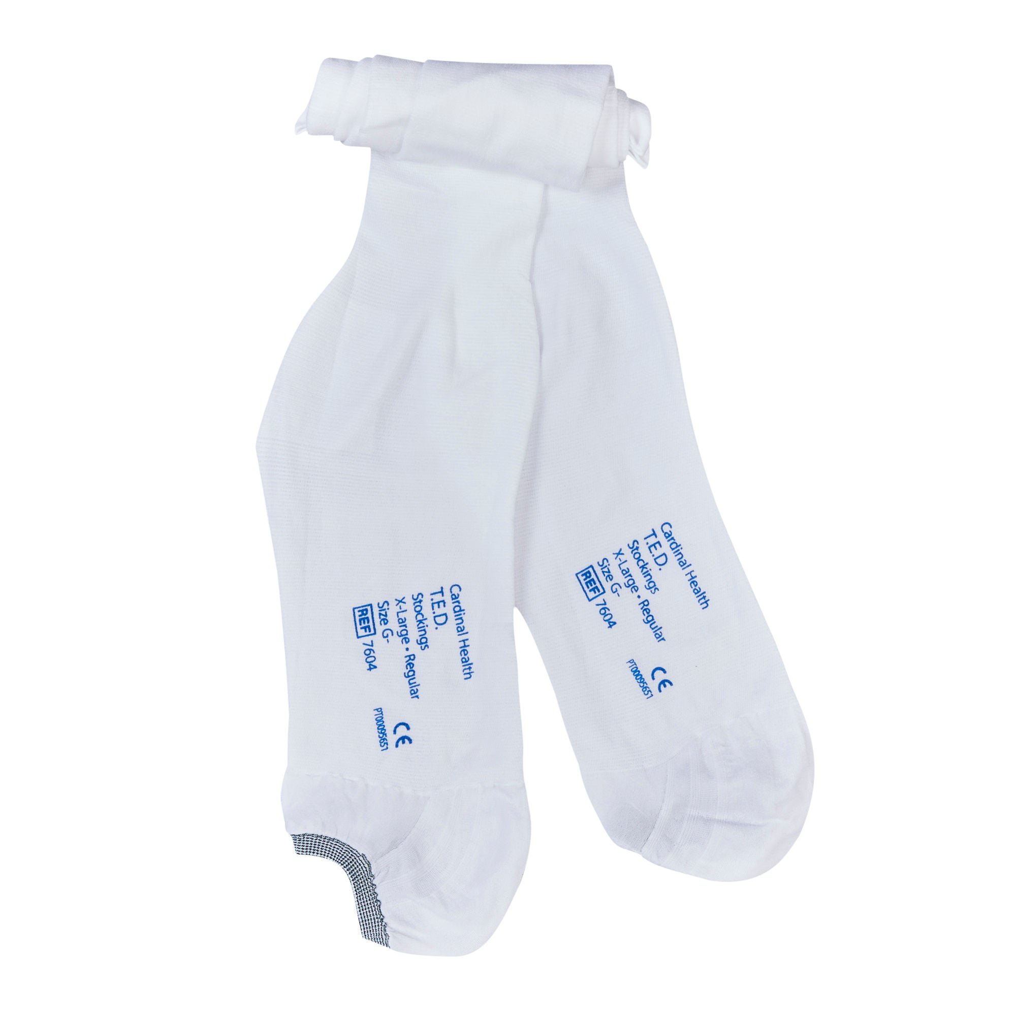 Cardinal - 7604 Anti-embolism Stocking T.E.D.™ Knee High X-Large / Regular White Inspection Toe