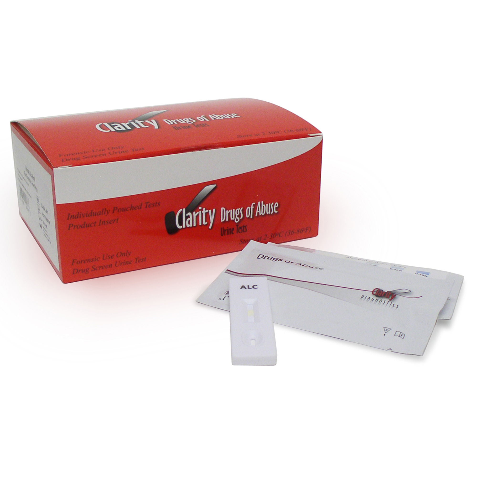 Clarity Lab Group LLC - CD-DAL-201 Drugs of Abuse Test Kit Clarity® Alcohol Screen 25 Tests For Forensic Use Only
