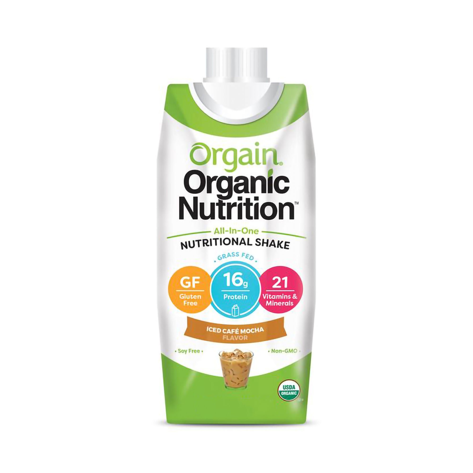 Orgain Inc 860547000075 - Orgain® Organic Nutrition™ Iced Café Mocha Nutritional Shake, 11-ounce carton - 1/Each