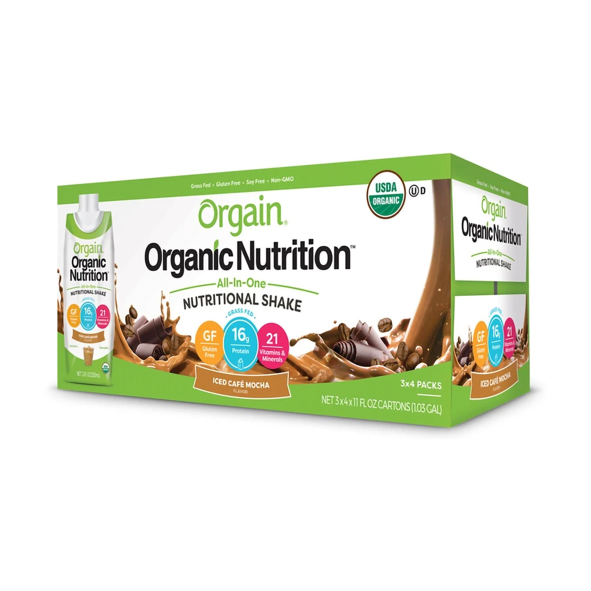 Orgain Inc 860547000075 - Orgain® Organic Nutrition™ Iced Café Mocha Nutritional Shake