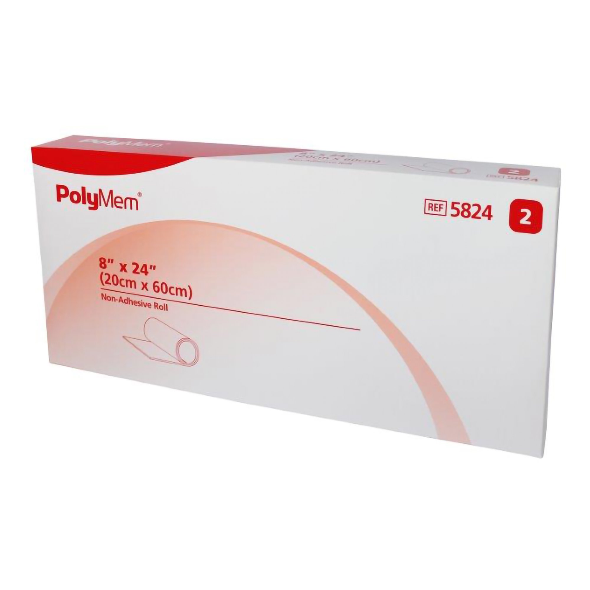 Ferris Manufacturing - 5824 PolyMem® Nonadhesive without Border Foam Dressing