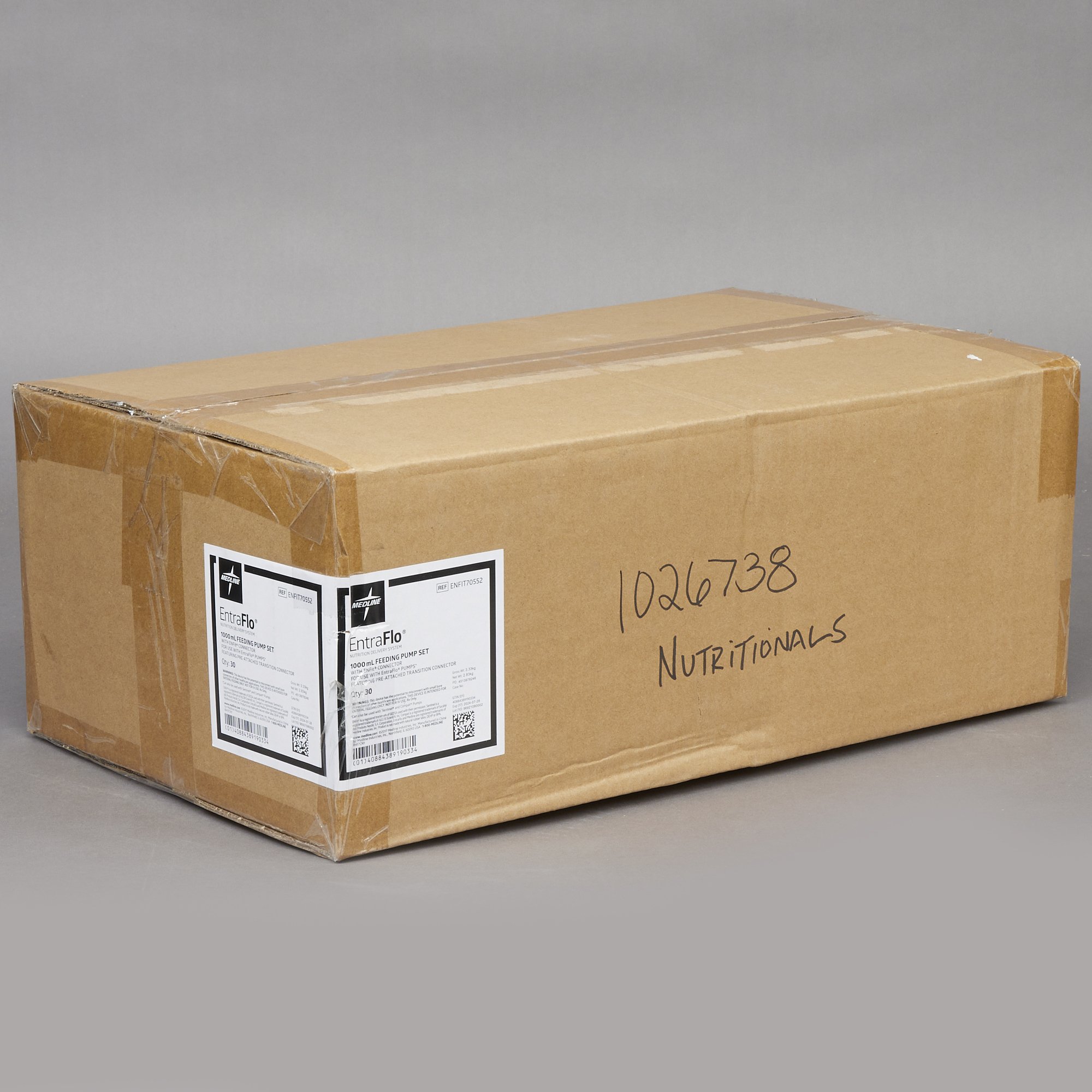 Medline EntraFlo Enteral Feeding Pump Bag Set with ENFit Connector ENFIT70552 by Medline