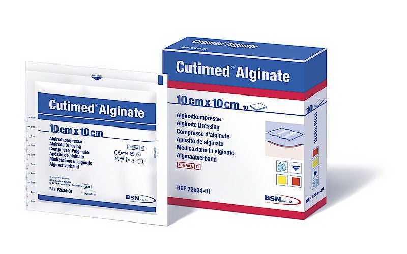 BSN Medical - 7263409 Alginate Dressing Cutimed® Calcium Sodium Alginate 4 X 4 Inch Square