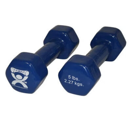 Fabrication Enterprises - 10-0554-2 Dumbbell Pair Hexagon Heads CanDo® 5 lbs.