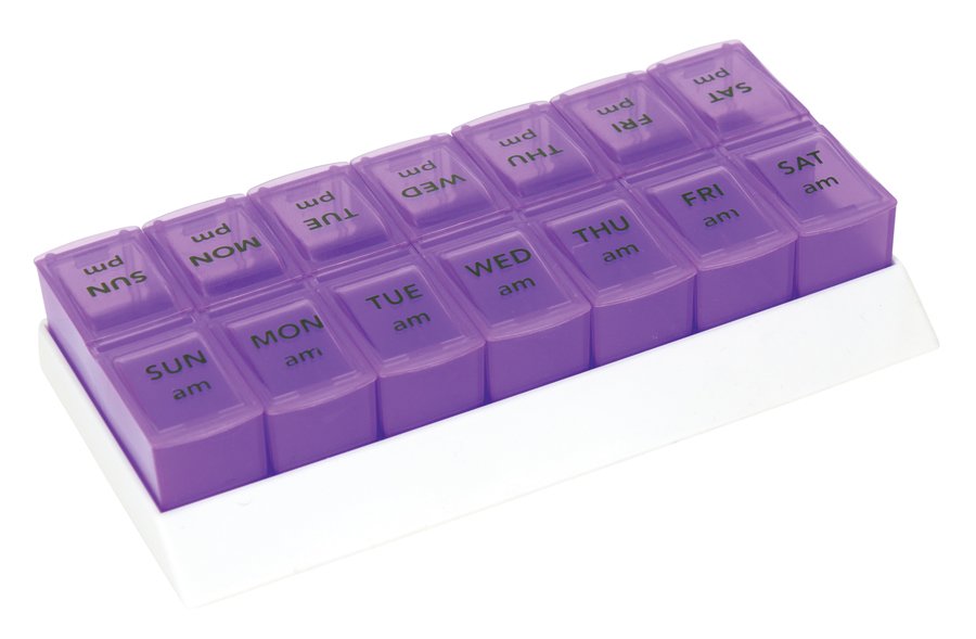 Drive DeVilbiss Healthcare 70094 - Apex-Carex 7-Day Two-Dose Pill Organizer - 1/Each, 8/Box, 48/Case