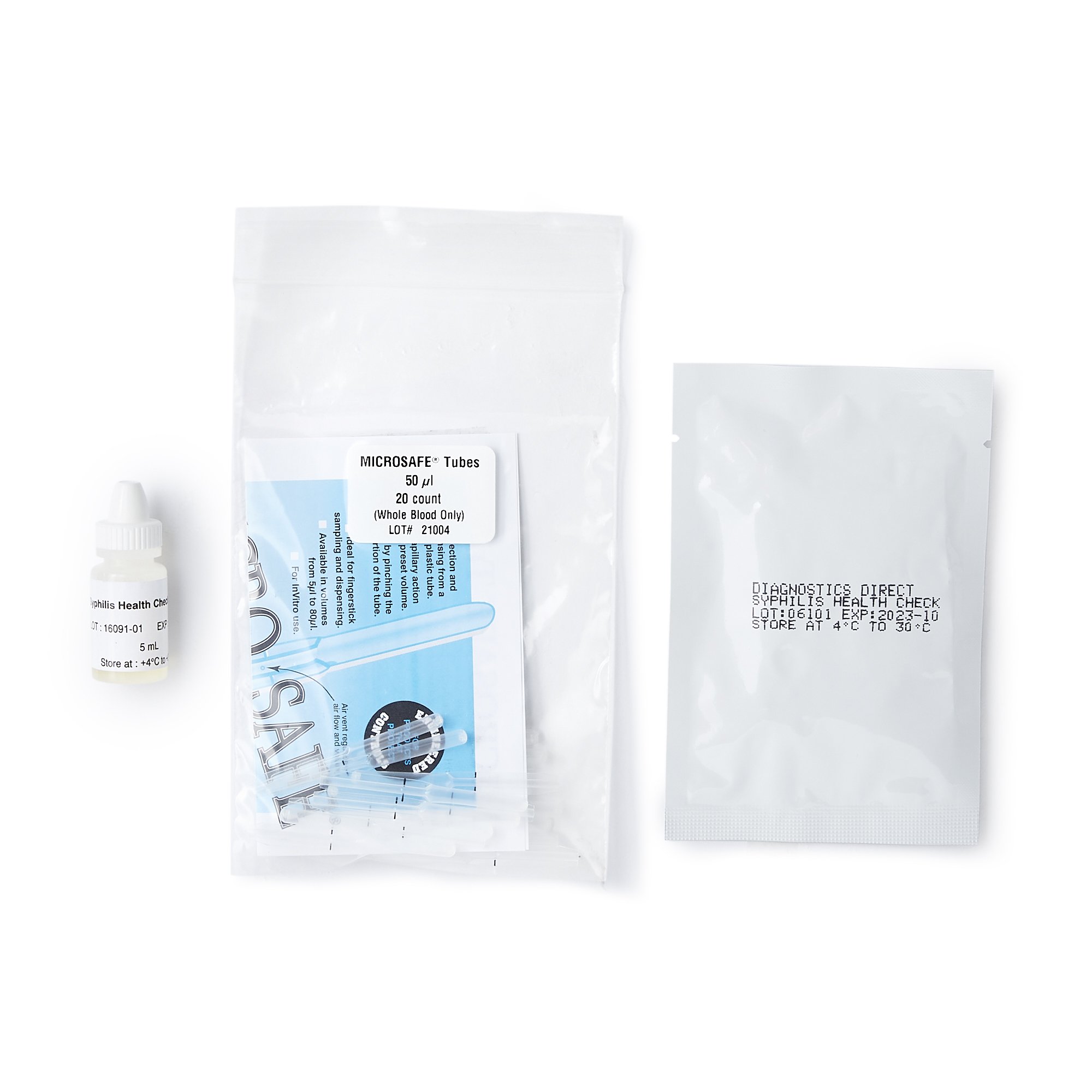Orasure Technologies 1001-0698 - Syphilis Health Check™ Infectious Disease Immunoassay Sexual Health Test Kit - 1/Box