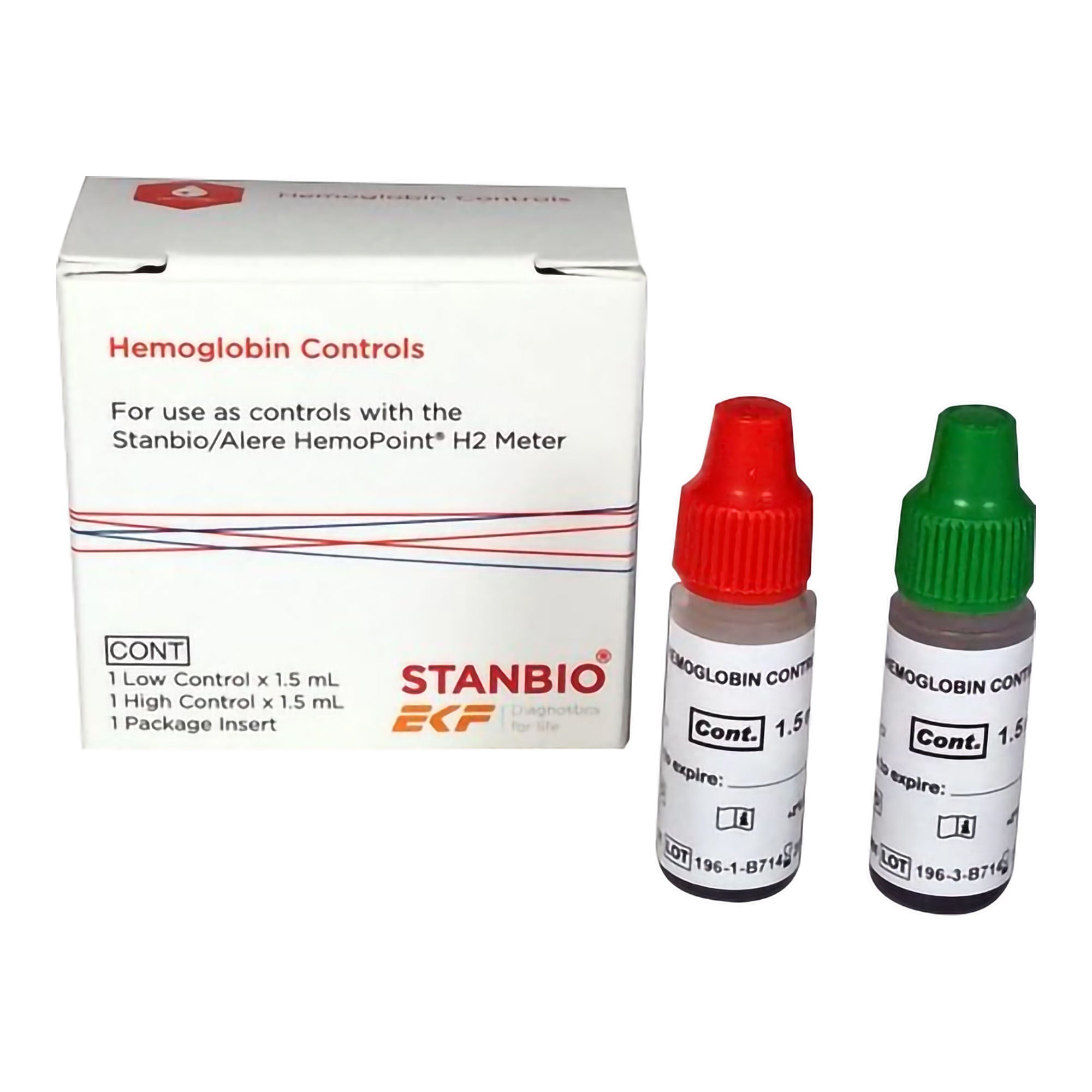 Stanbio Laboratory - 3065-201 Control Set HemoPoint® H2 Hemoglobin Low Level / High Level 2 X 1.5 mL