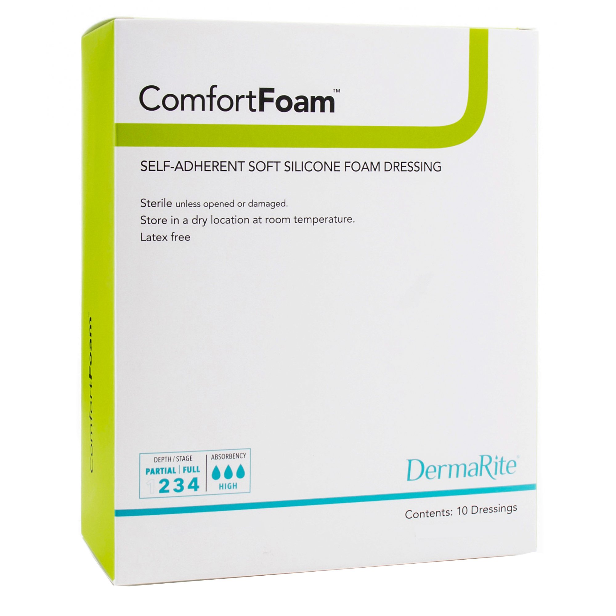 Sion Brands LLC - 44450 ComfortFoam™ Silicone Adhesive without Border Silicone Foam Dressing