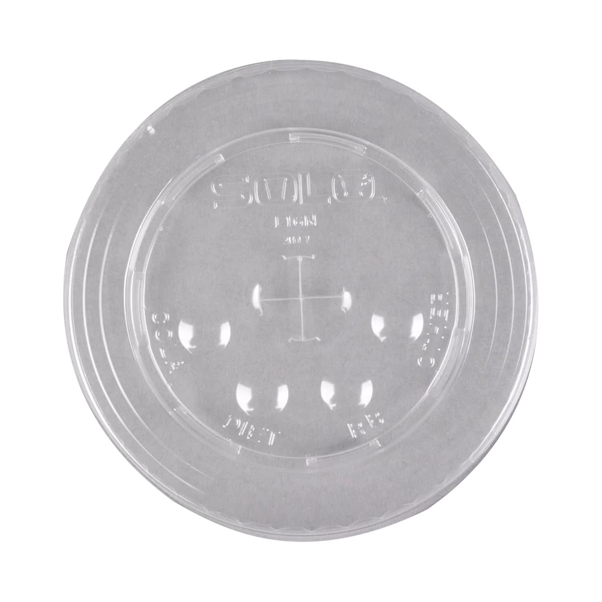 RJ Schinner Co - 668NS Drinking Cup Lid Solo® For 12 to 24 oz. Cups Clear Polyethylene Terephthalate Disposable