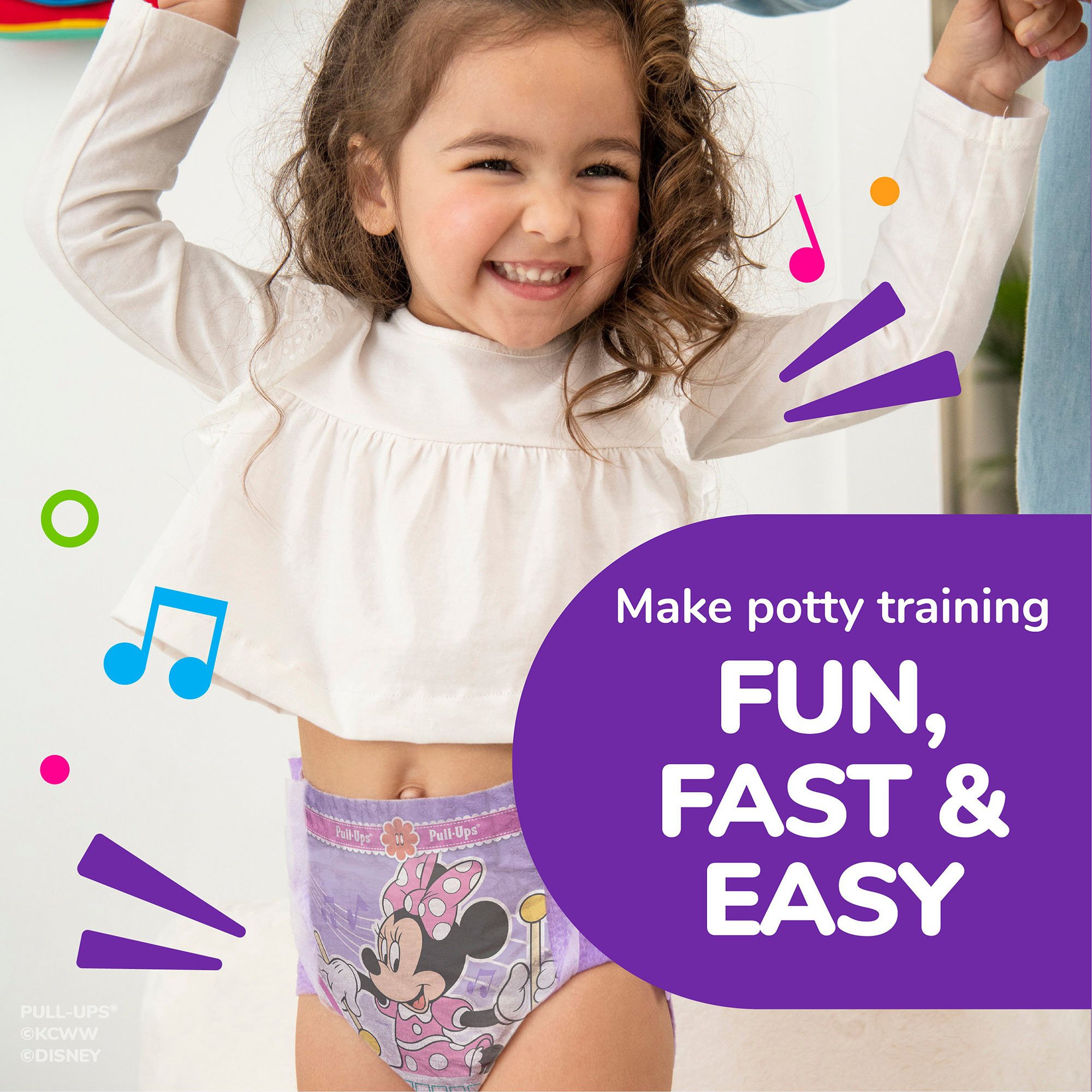 Kimberly Clark 45121 - Huggies® Pull-Ups® Learning Designs® Training Pants, 2T to 3T - 74/Case