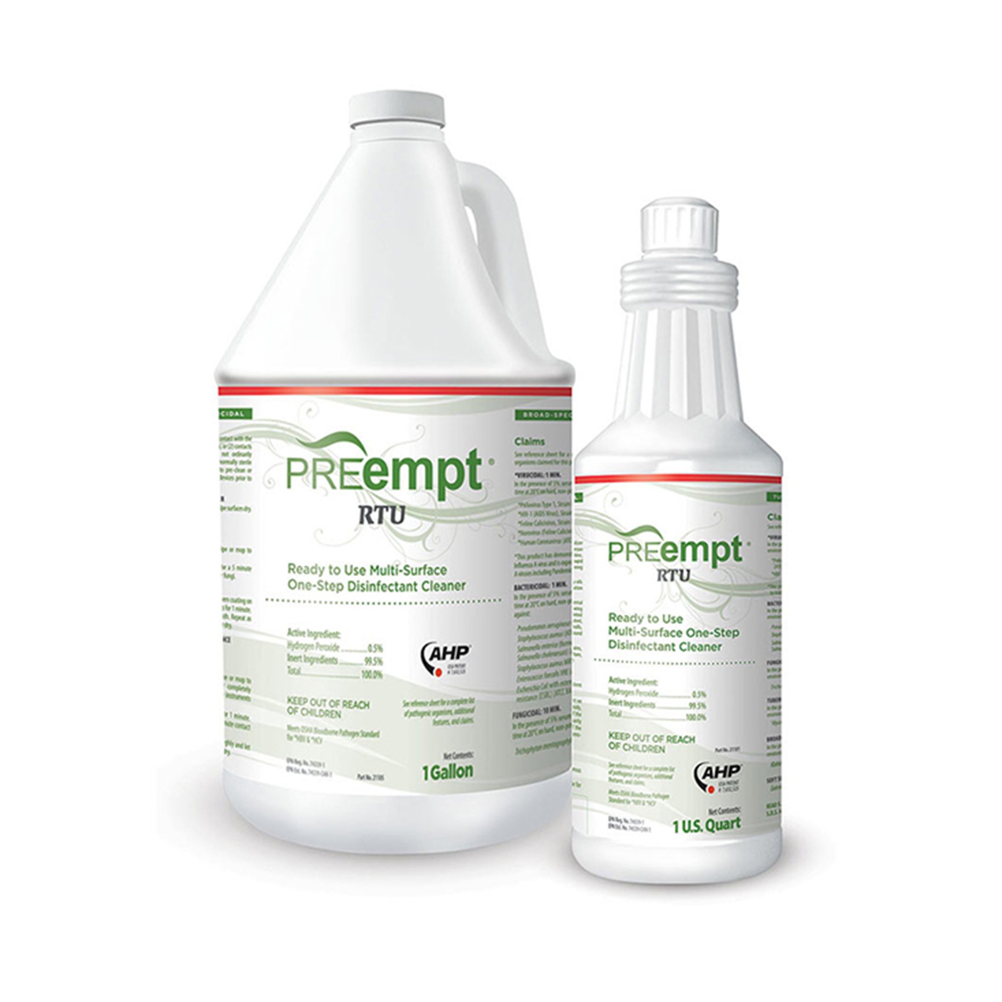 Contec Inc 21105 - PREempt® RTU Surface Disinfectant Cleaner, 1 gal. Jug - 1/Each, 4/Case
