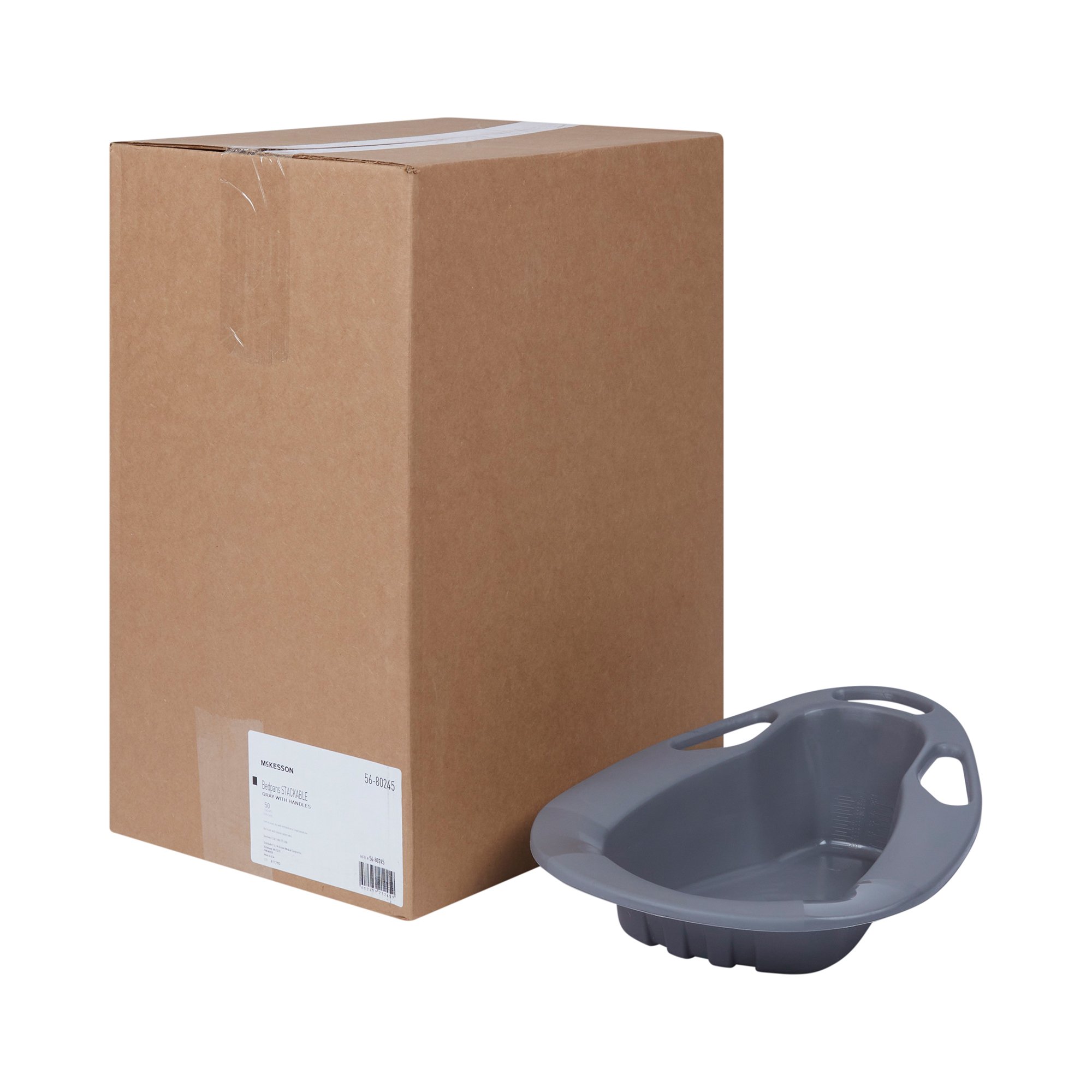 McKesson Brand - 56-80245 McKesson Stackable Bedpan