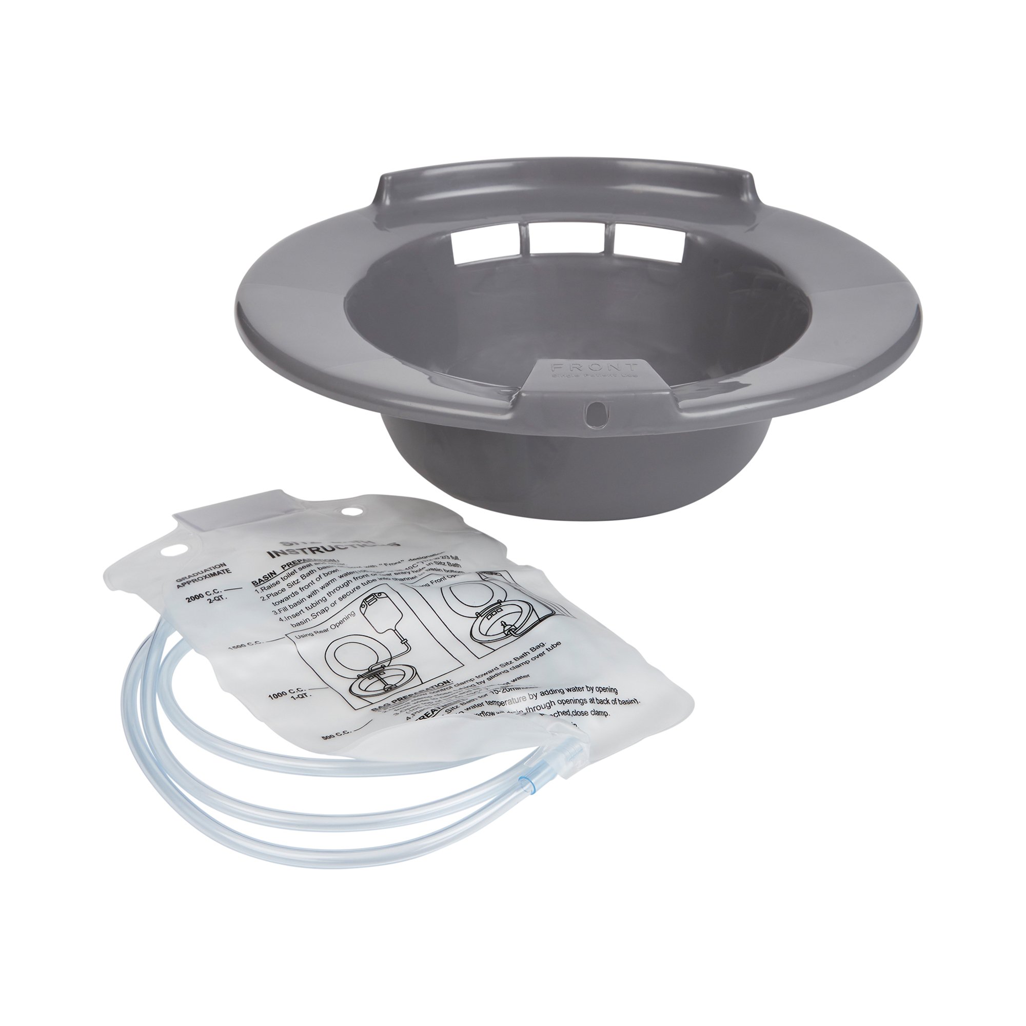 McKesson Brand 56-80102 - McKesson Round Sitz Bath, 2,000 mL Bag - 1/Each, 10/Case
