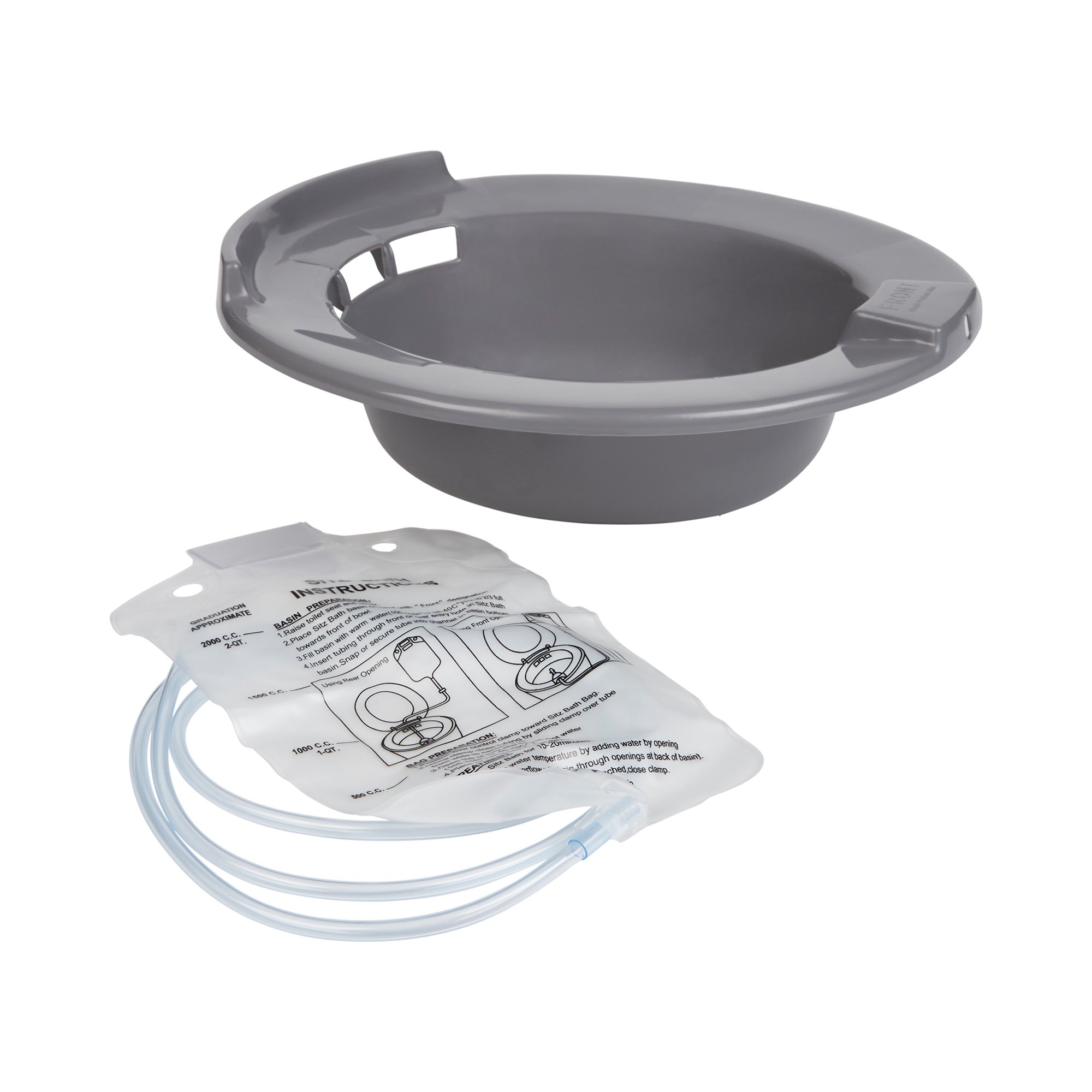 McKesson Brand 56-80102 - McKesson Round Sitz Bath, 2,000 mL Bag - 1/Each, 10/Case