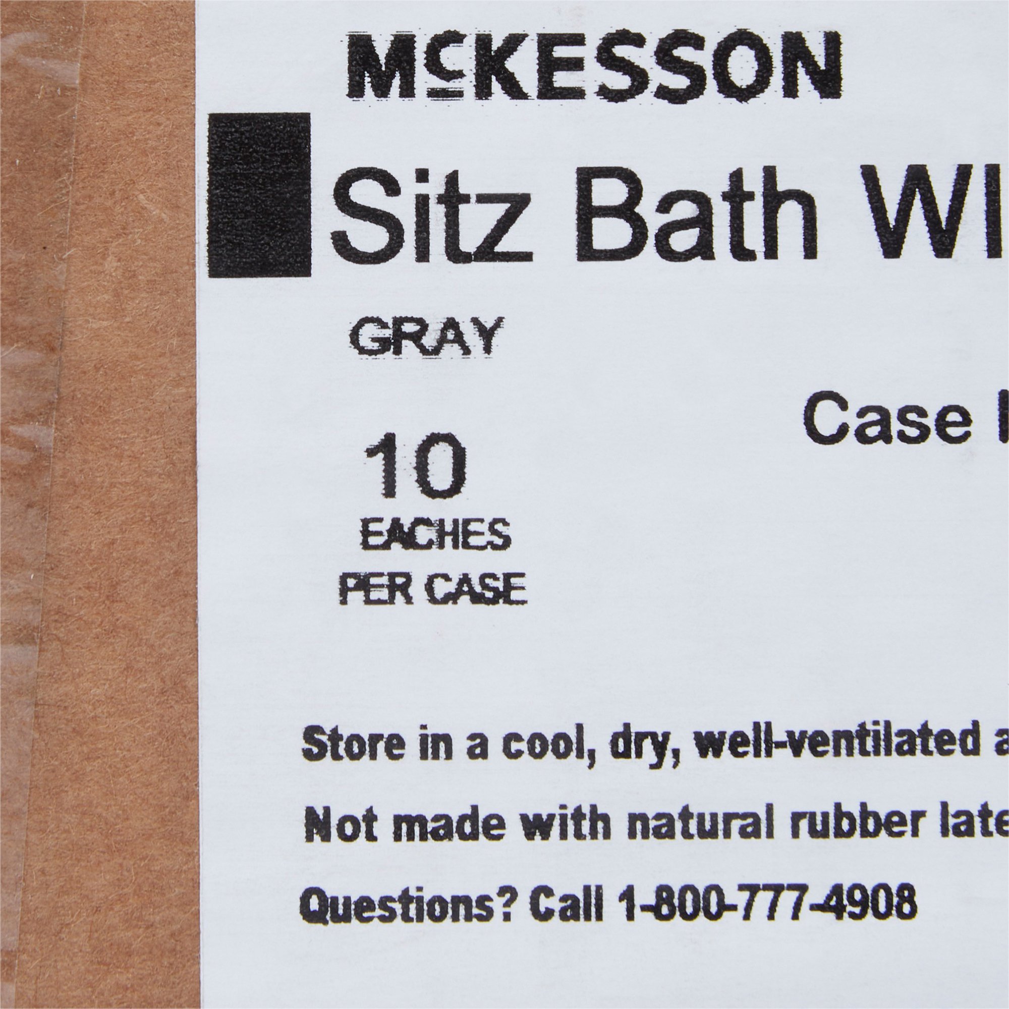 McKesson Brand 56-80102 - McKesson Round Sitz Bath, 2,000 mL Bag - 1/Each, 10/Case