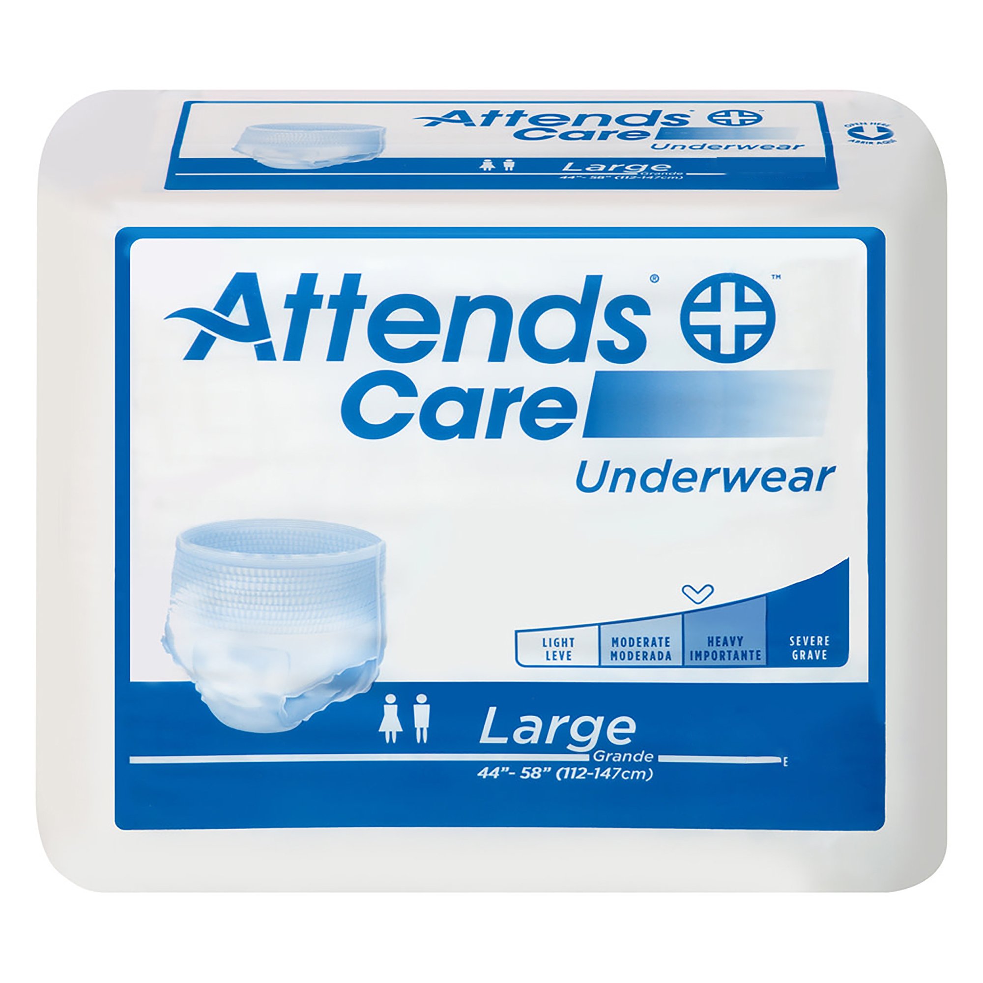 Attends Healthcare Products APV30100 - Attends® Care Adult Absorbent Underwear, Heavy Absorbency, Large, White - 25/Bag, 100/Case