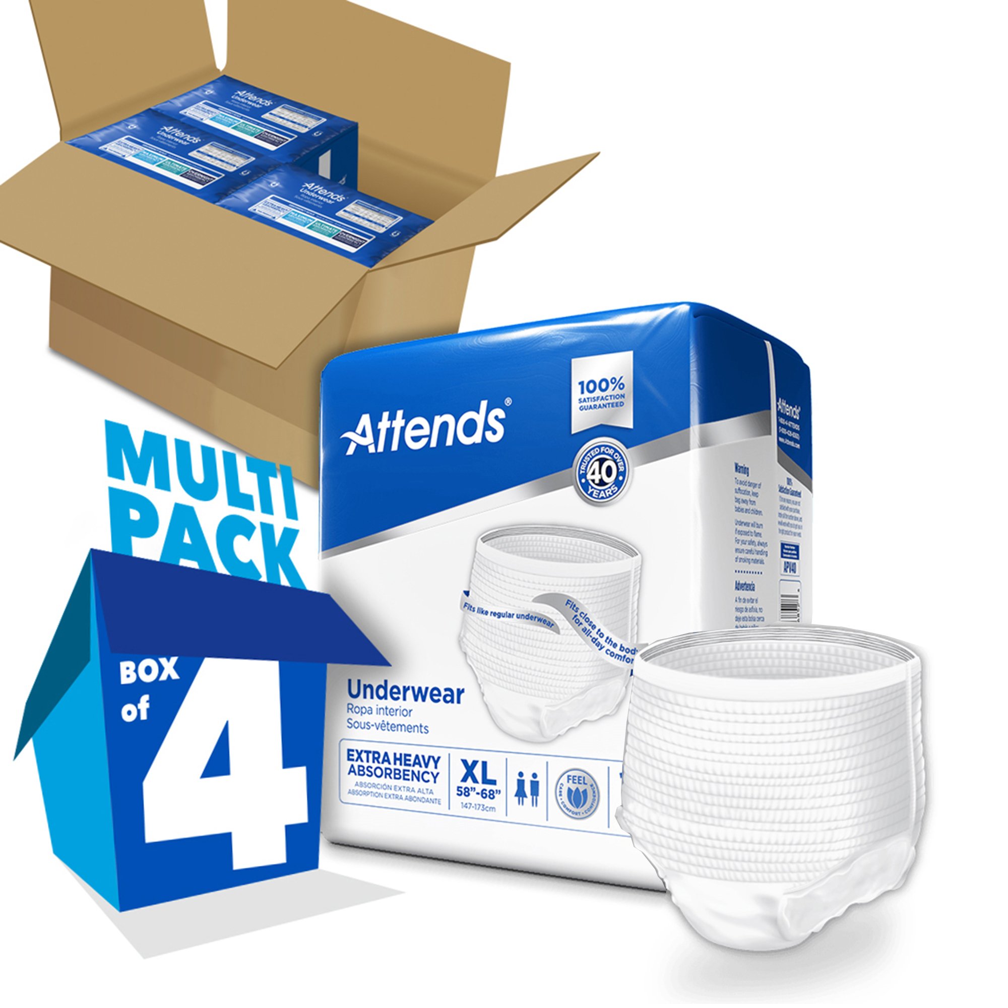 Attends Care Absorbent Underwear APV40100 by Attends Healthcare Products