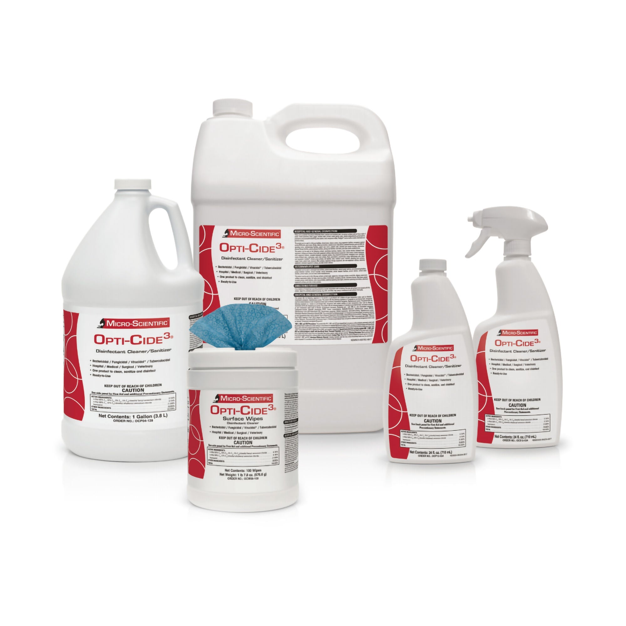 Micro Scientific Industries - NEMSI24SA Surface Disinfectant Cleaner Opti-Cide3® Broad Spectrum Trigger Spray Liquid 24 oz. Bottle Alcohol Scent NonSterile