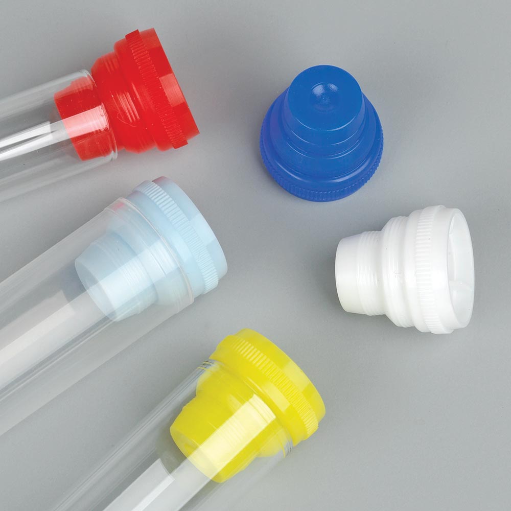 Globe Scientific - 5529W Multi-Fit Plug Cap White For 10 mm, 12 mm, 13 mm and 16 mm Tubes