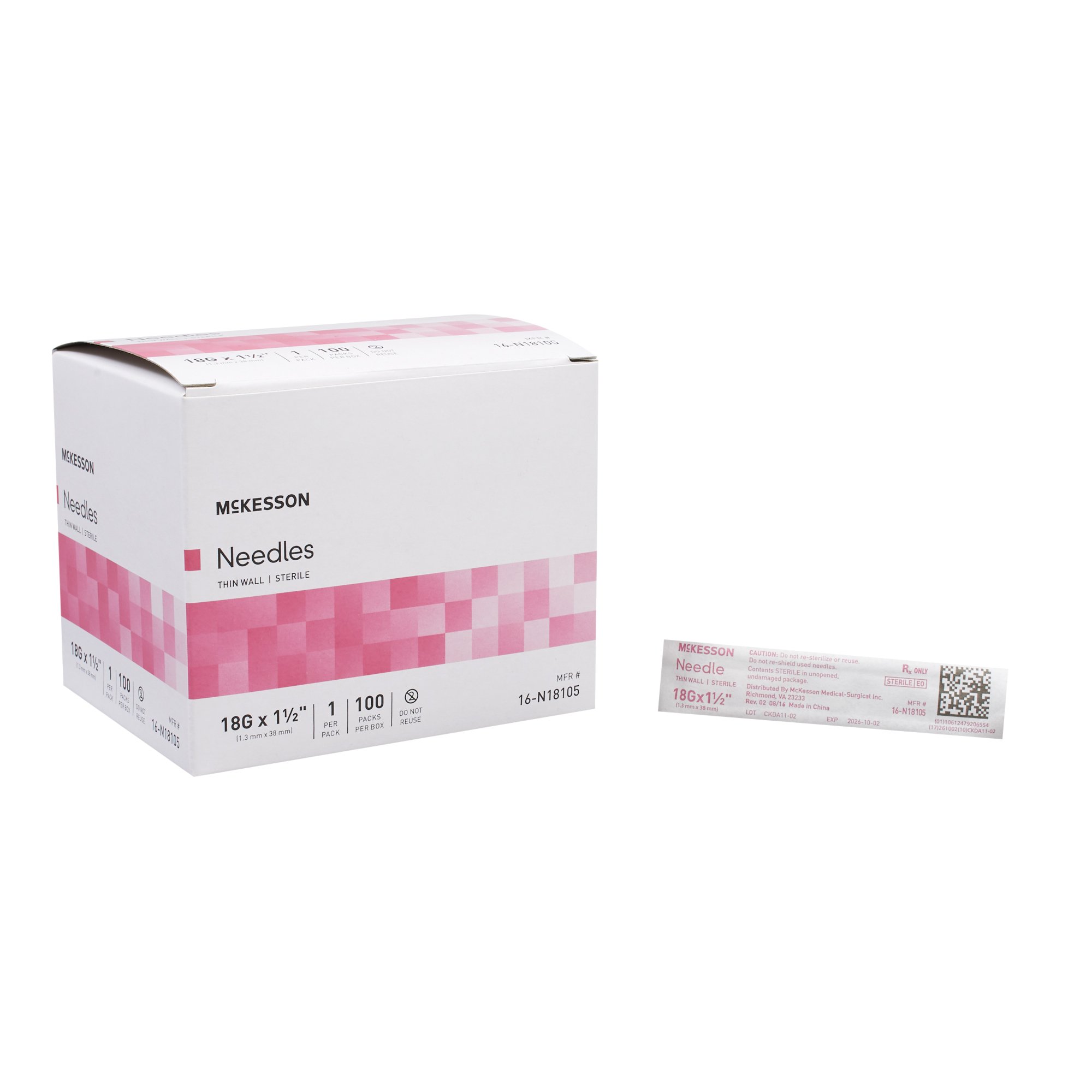 McKesson Brand - 16-N18105 McKesson Hypodermic Needle