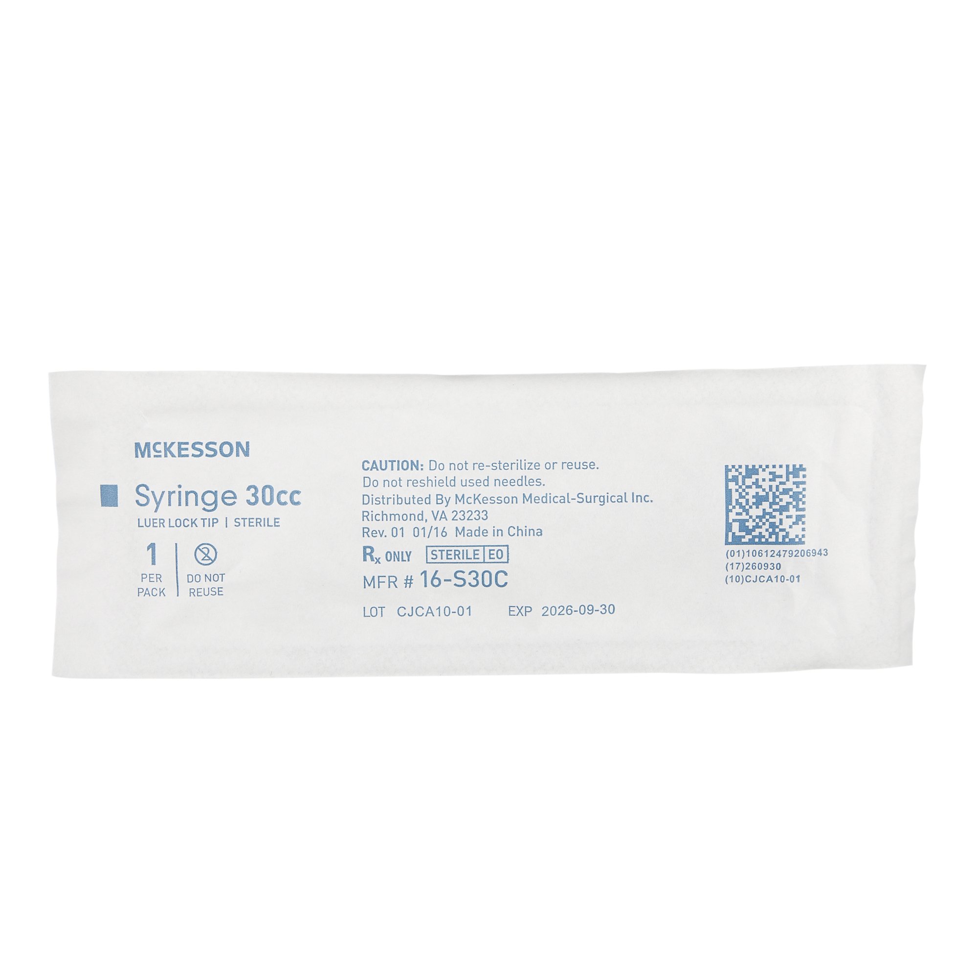 McKesson Brand - 16-S30C McKesson General Purpose Syringe